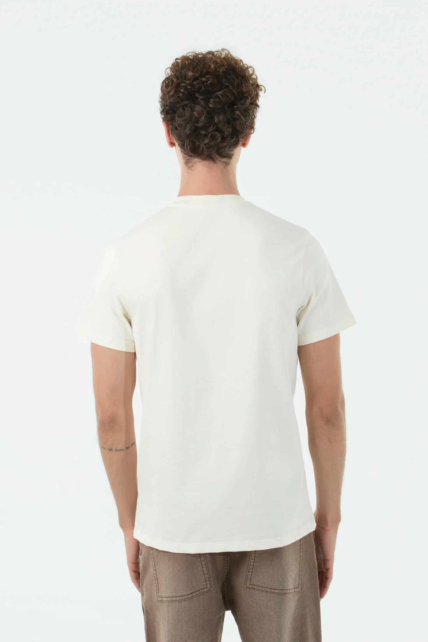 CAMISETA ESPECIAL ESTAMPADO LOCALIZADO COLOR IVORY - miniatura 3