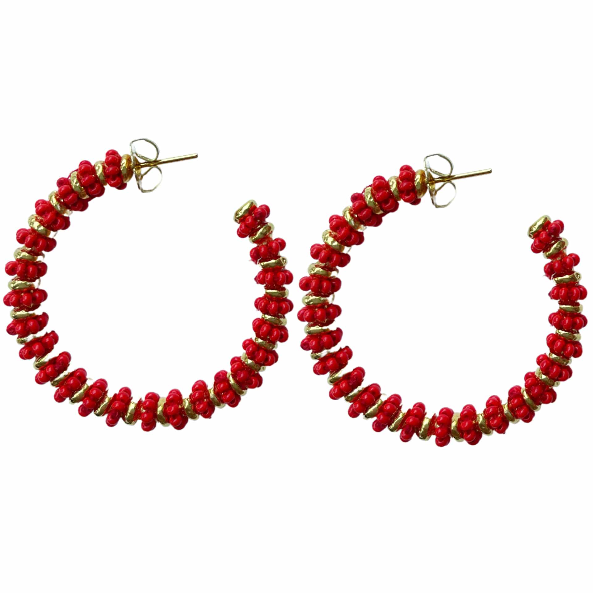 Formation Beaded Maxi Hoops - miniatura 10