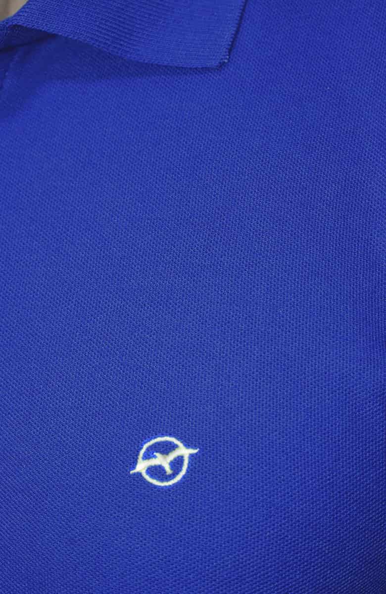 Camiseta Polo Azul Rey Para Hombre - miniatura 2