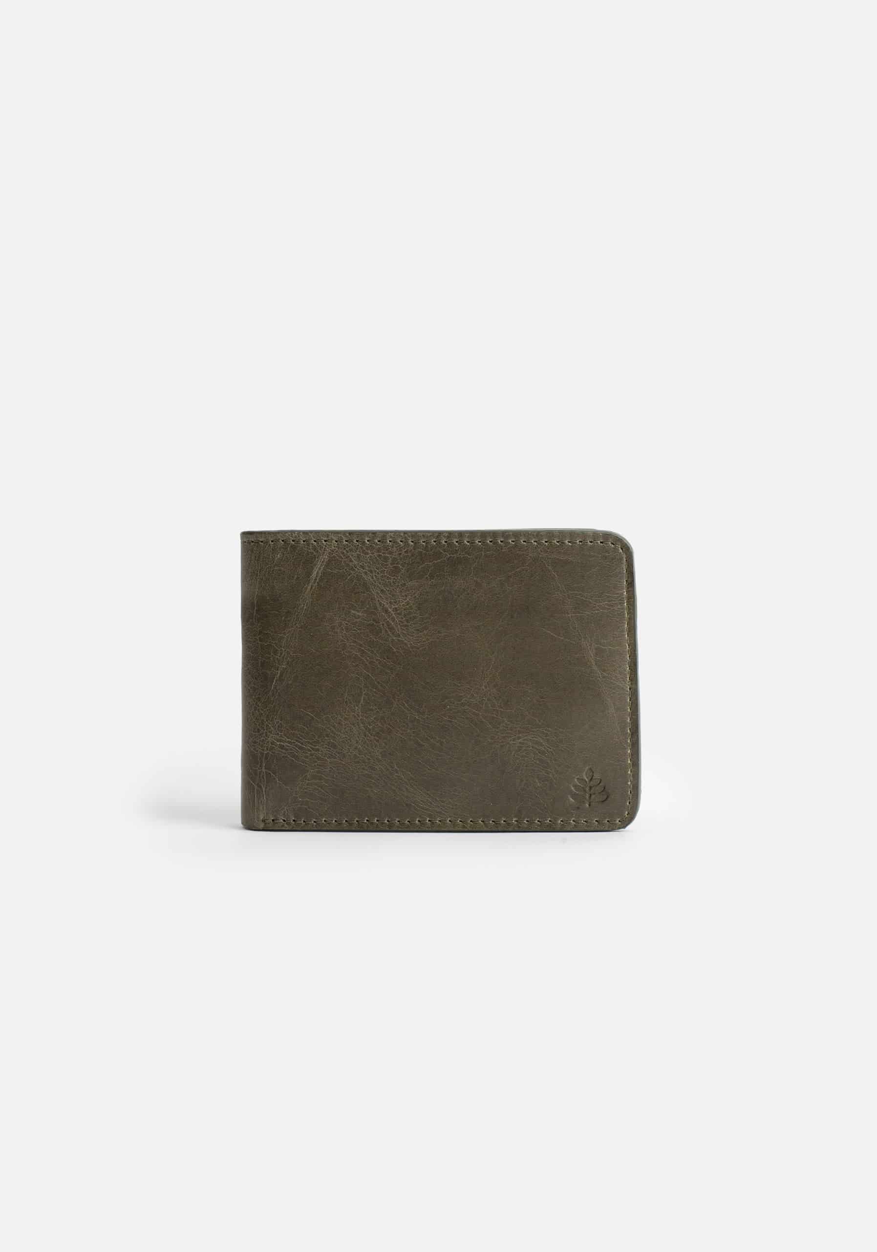 Billetera Fargo Verde Olive Int Cognac - miniatura 1