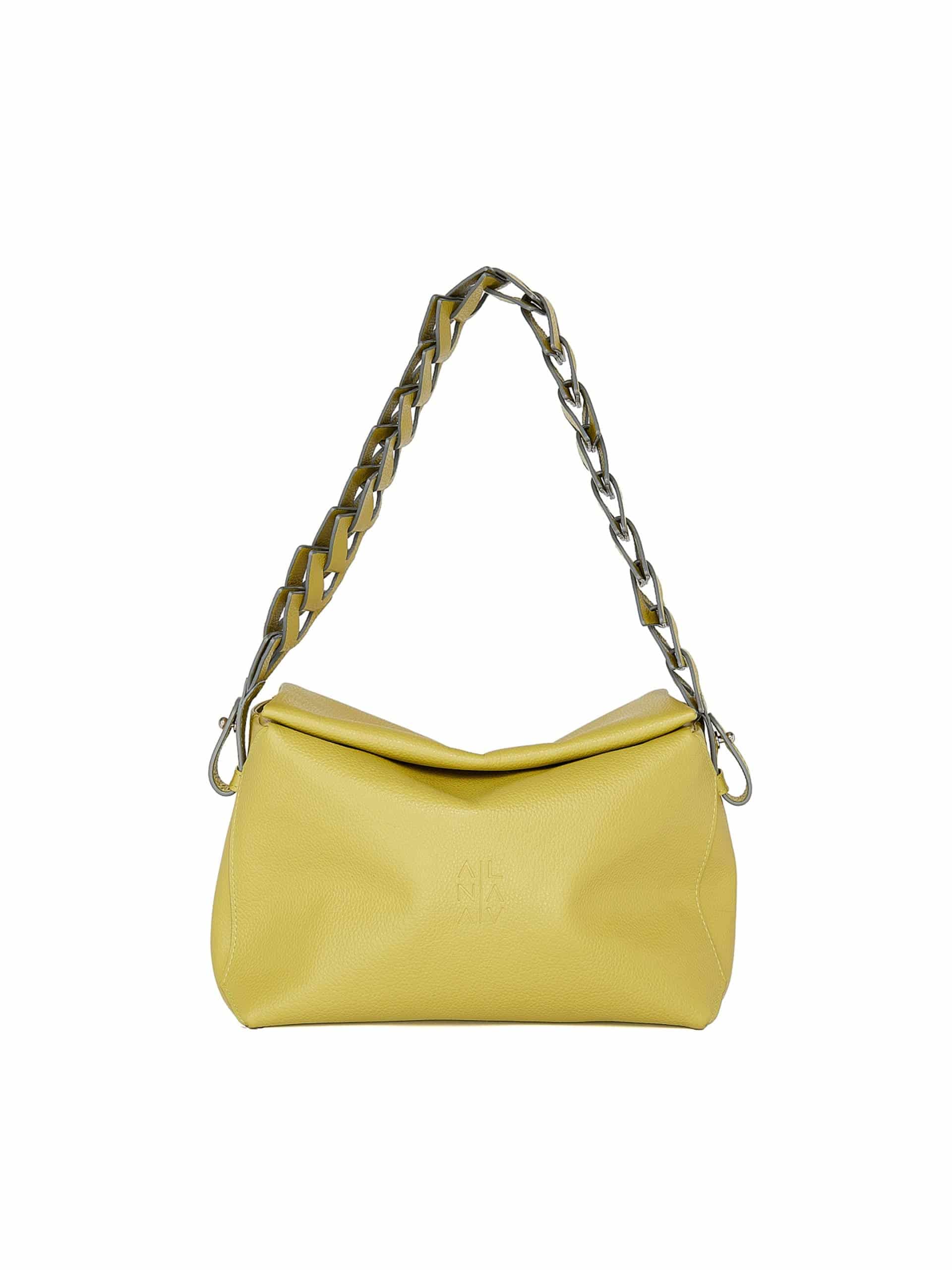 Ana Soft hobo bag verde limoncello - miniatura 1