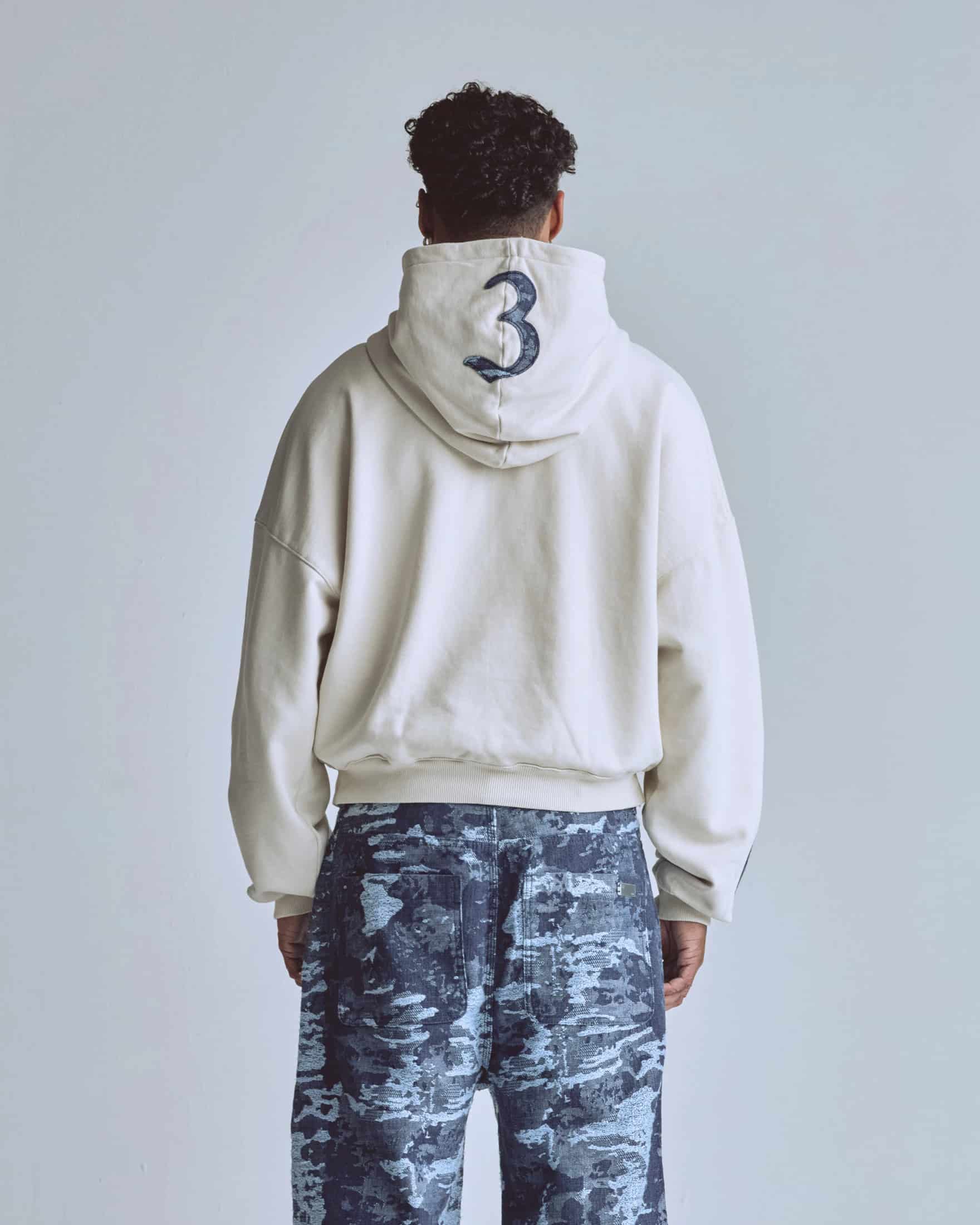 Capsule 369 Boxy Fit Hoodie Cream - miniatura 6