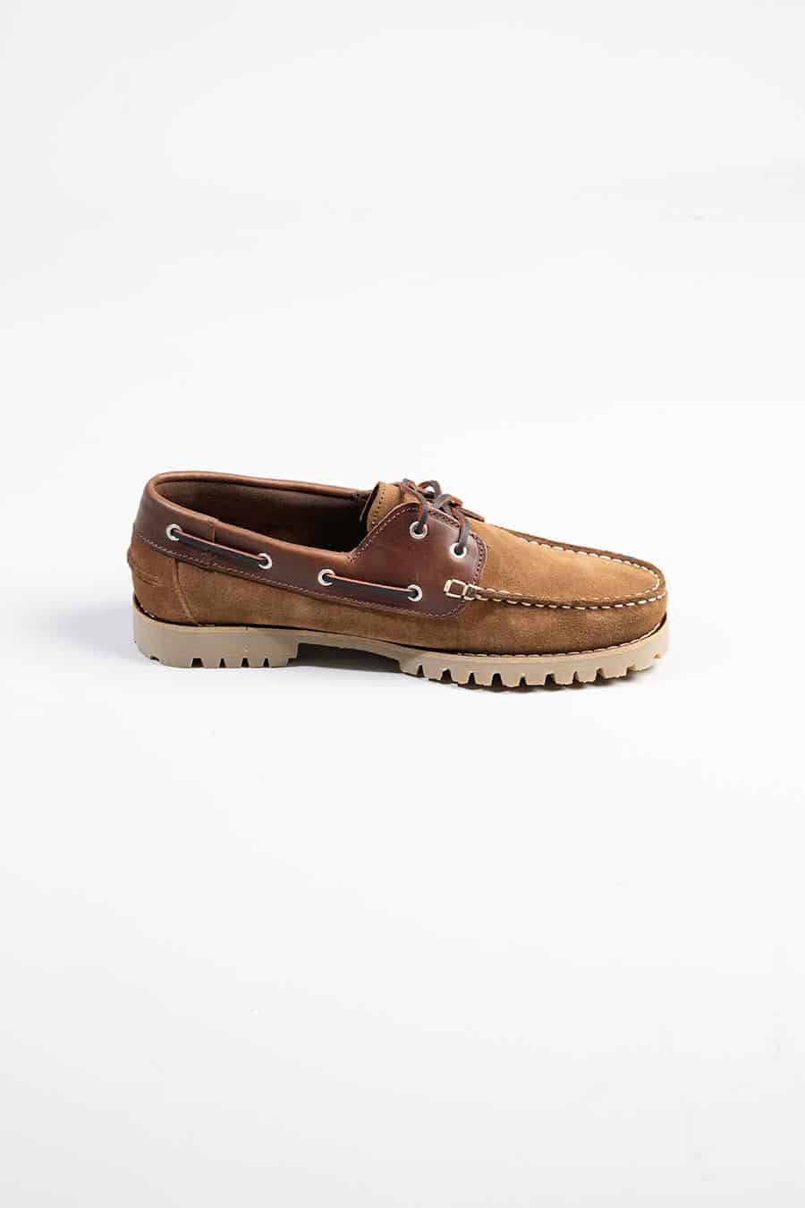 Men's moccasin nautical cord taupe - miniatura 3