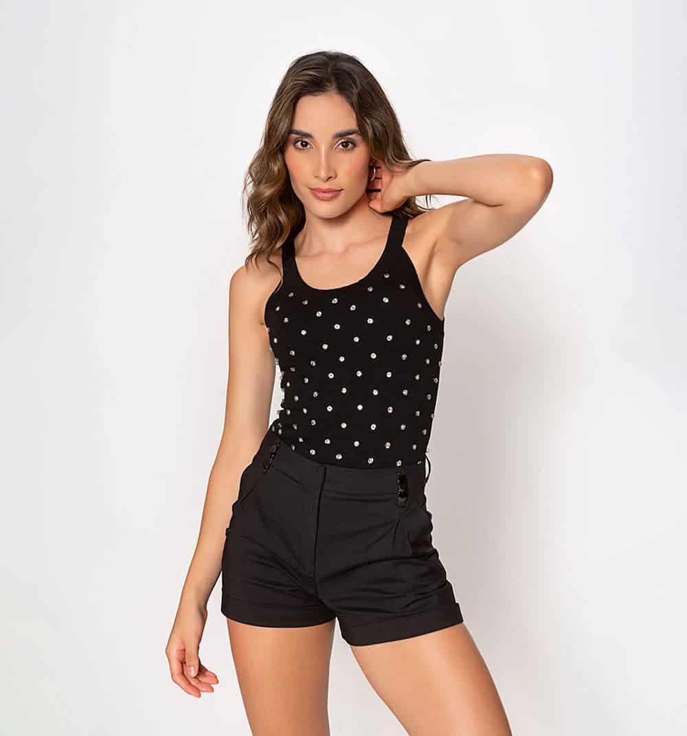 Blusa cristales rombos - miniatura 2