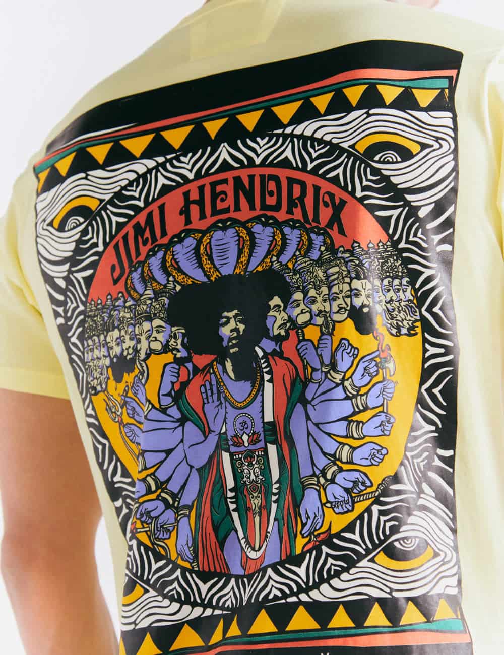 Camiseta Regular Fit Jimi hendrix  amarillo Hombre - miniatura 1