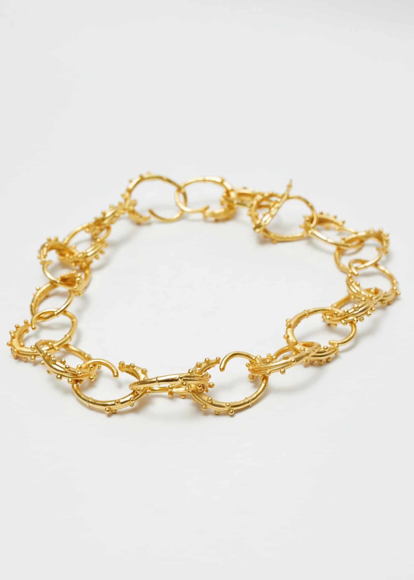 Choker Estambres Maxi Dorado - miniatura 3