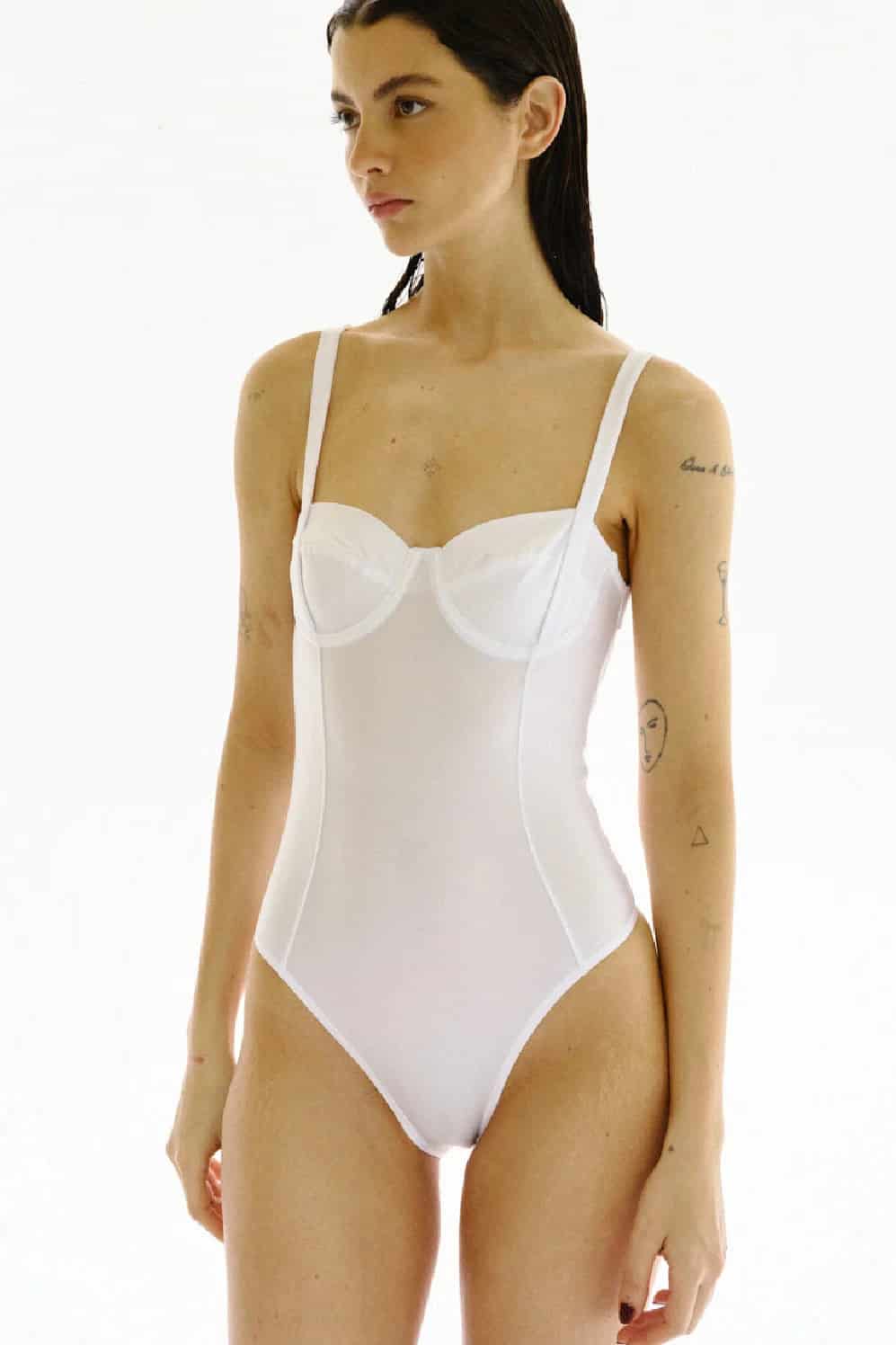 WHITE BODYSUIT - miniatura 1