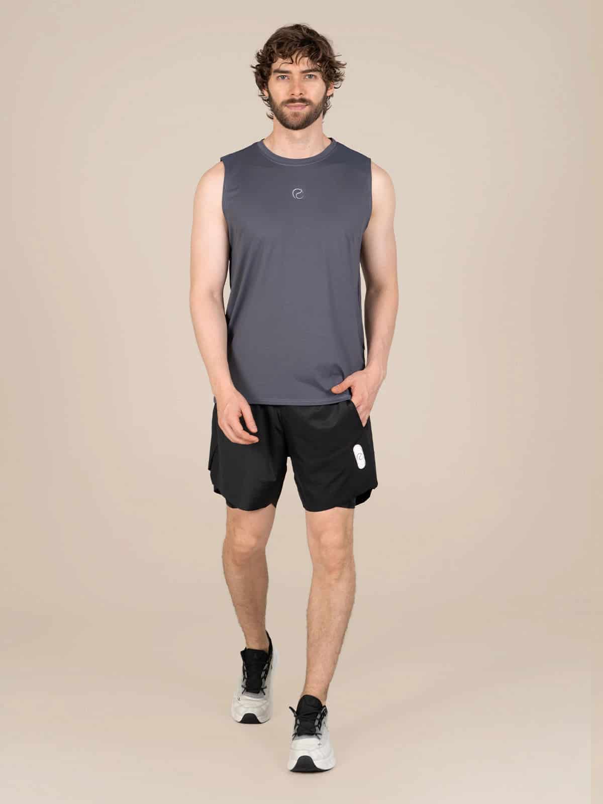 Camisilla hombre juno ibiza gris - miniatura 2
