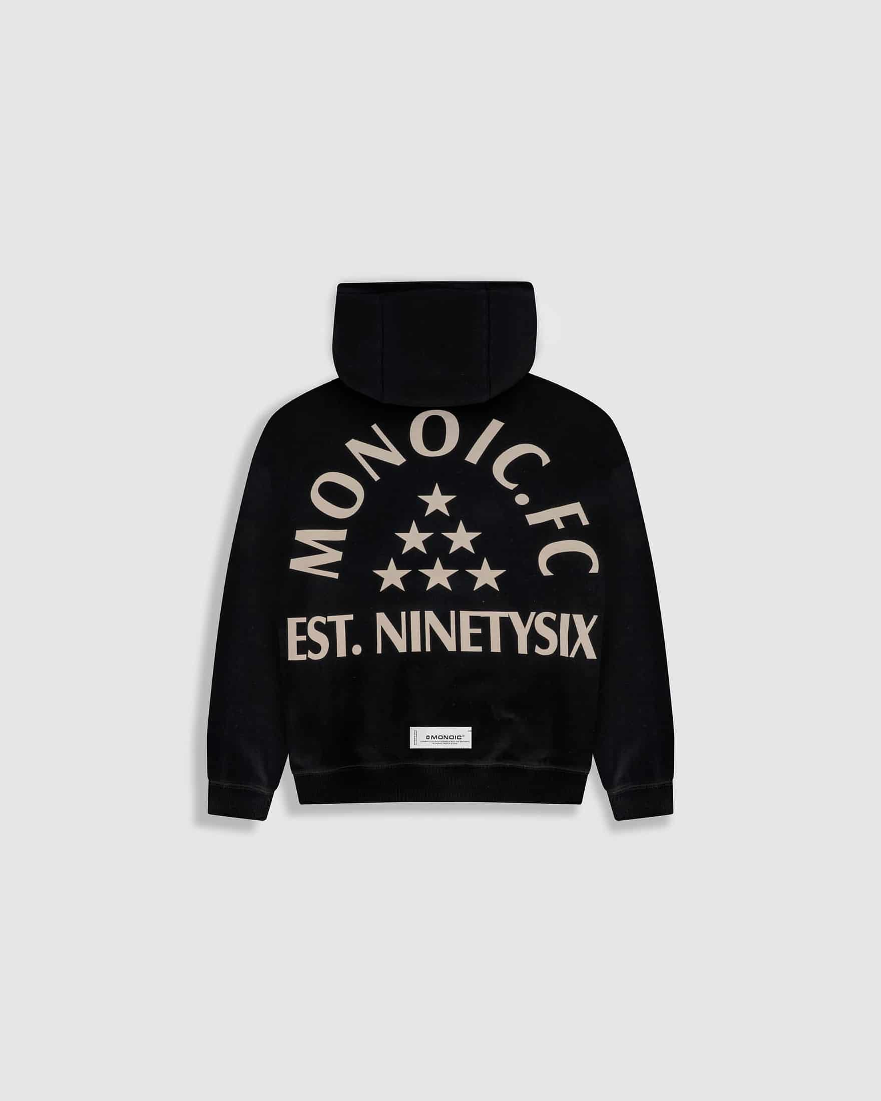 Hoodie Oversized MONOIC F.C - Negro Oscuro - miniatura 8