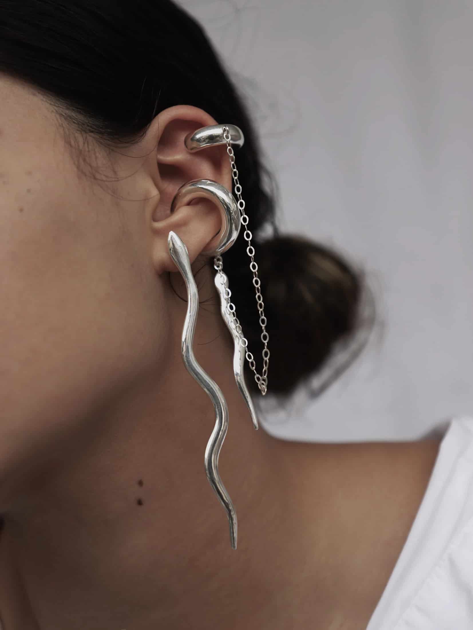 Naga Double Earcuff - miniatura 3