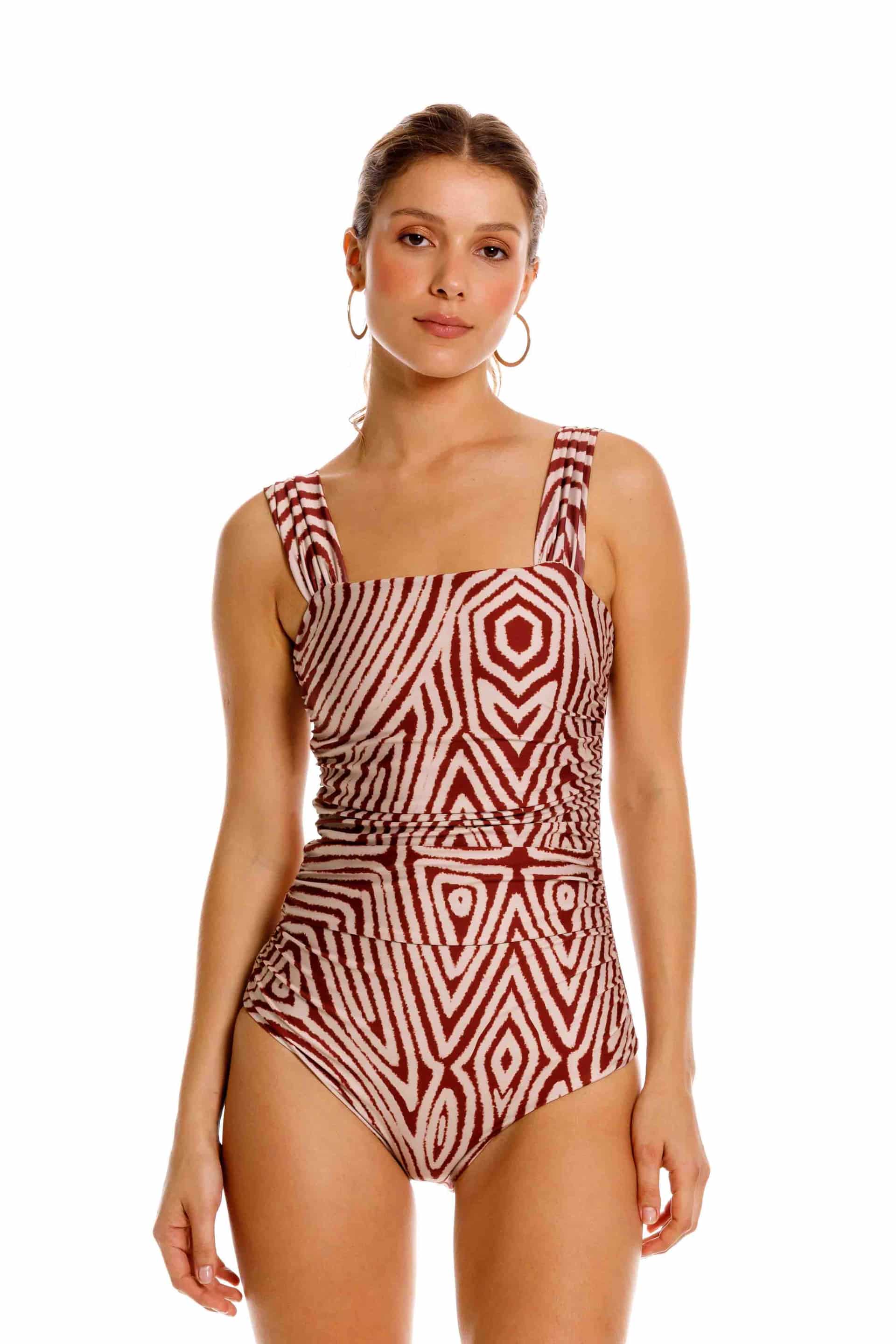 Entero Drapeado Nairobi Marrón - miniatura 1