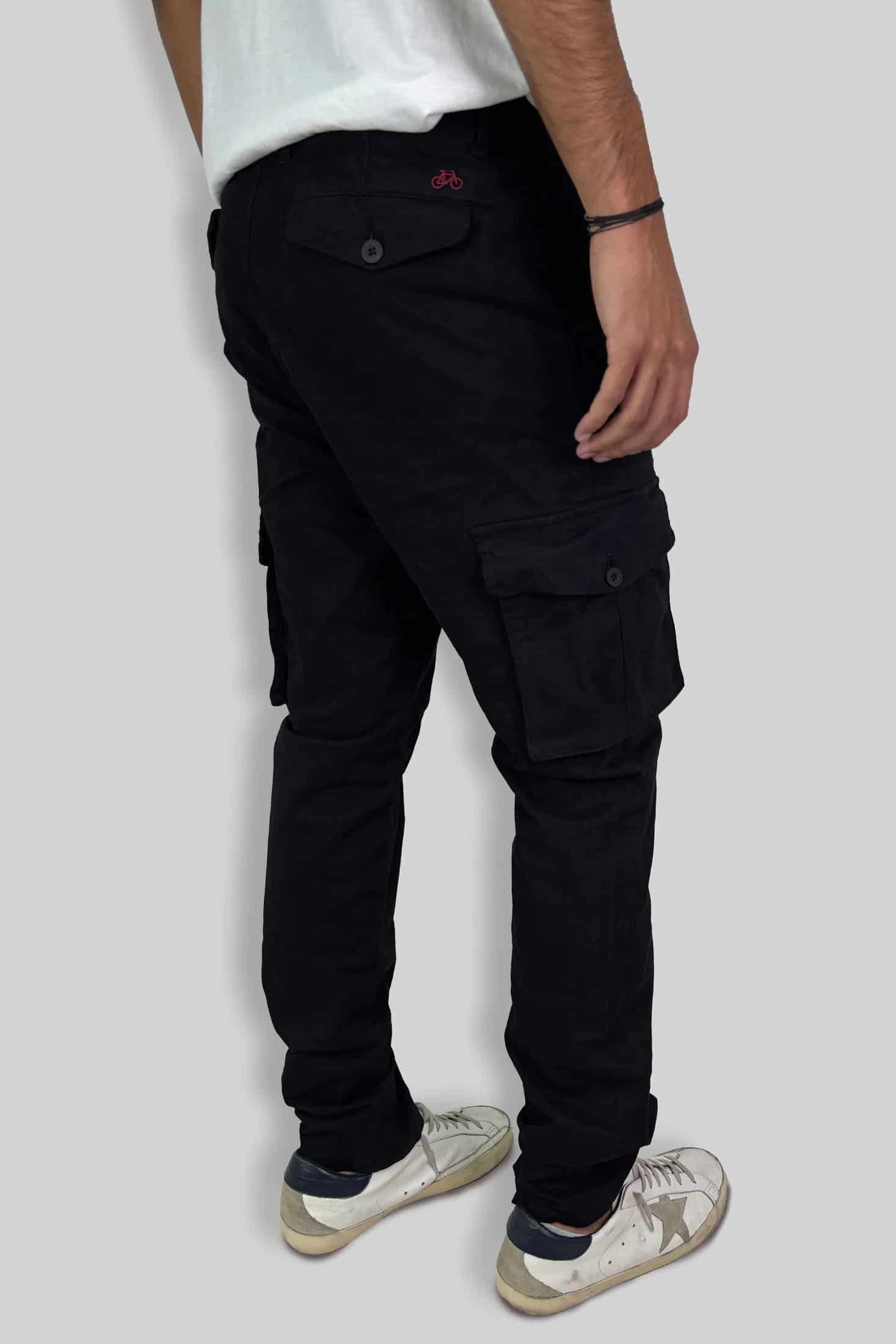 PANTALON CARGO NEGRO - miniatura 2