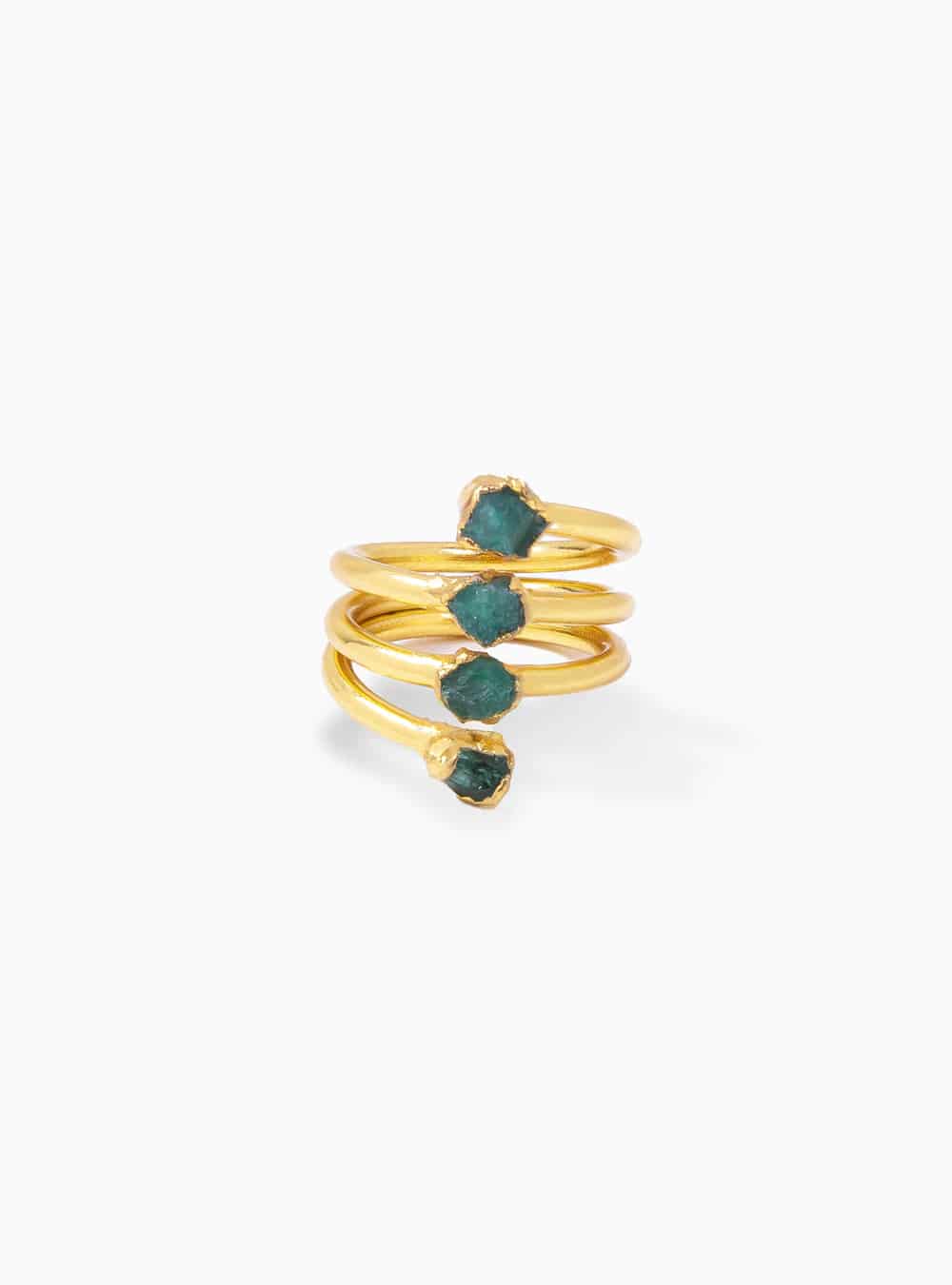 Anillo 4 Esmeraldas - miniatura 1