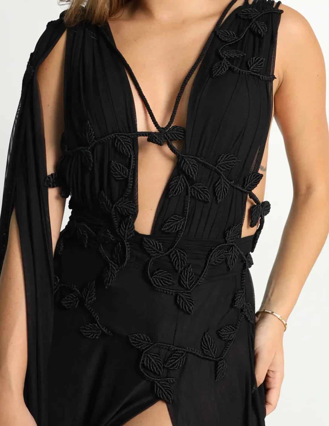 Vestido Copernico Negro - miniatura 4