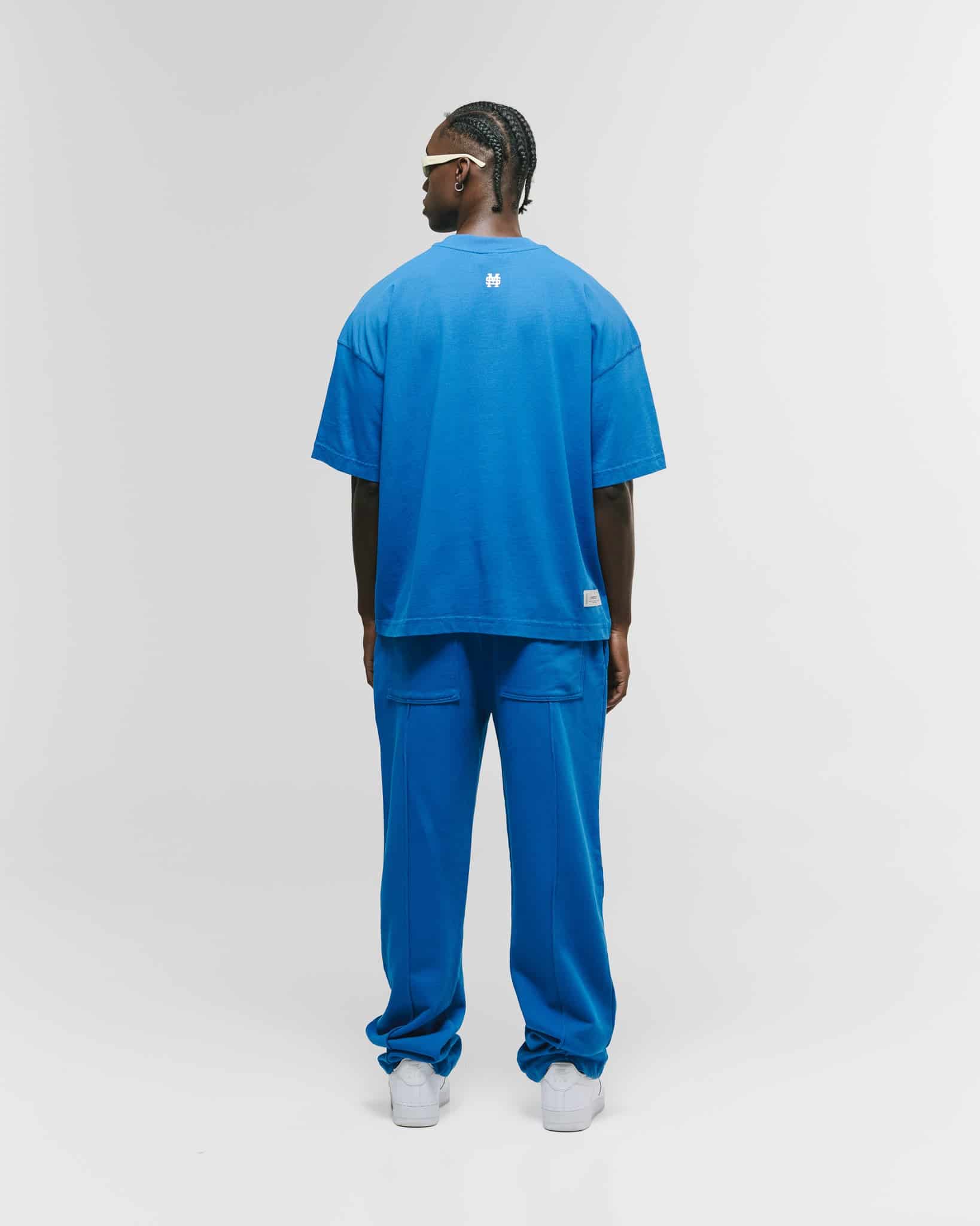 Camiseta Boxy Fit Básica V4 - Azul Cobalto - miniatura 4