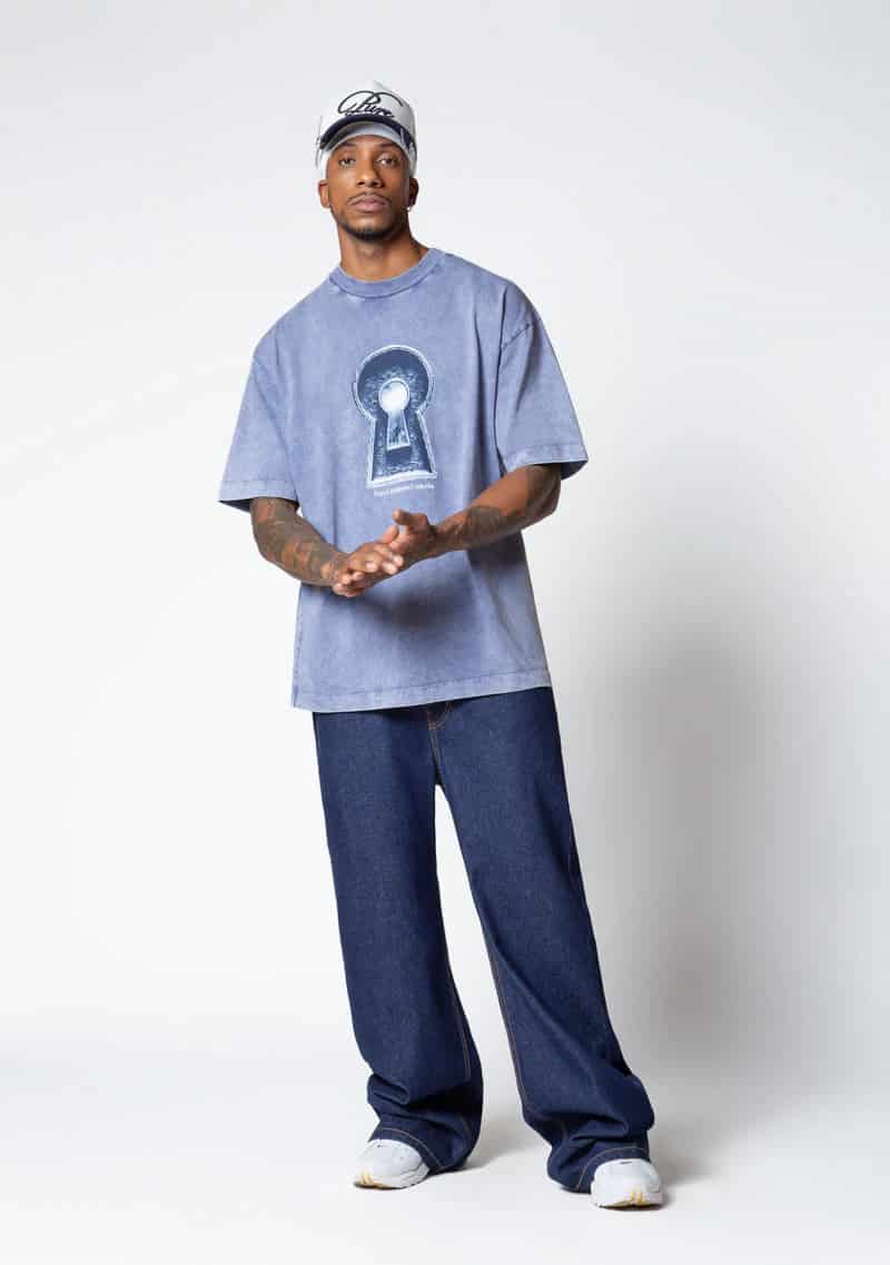 Dopamine blue keyhole t-shirt - miniatura 5