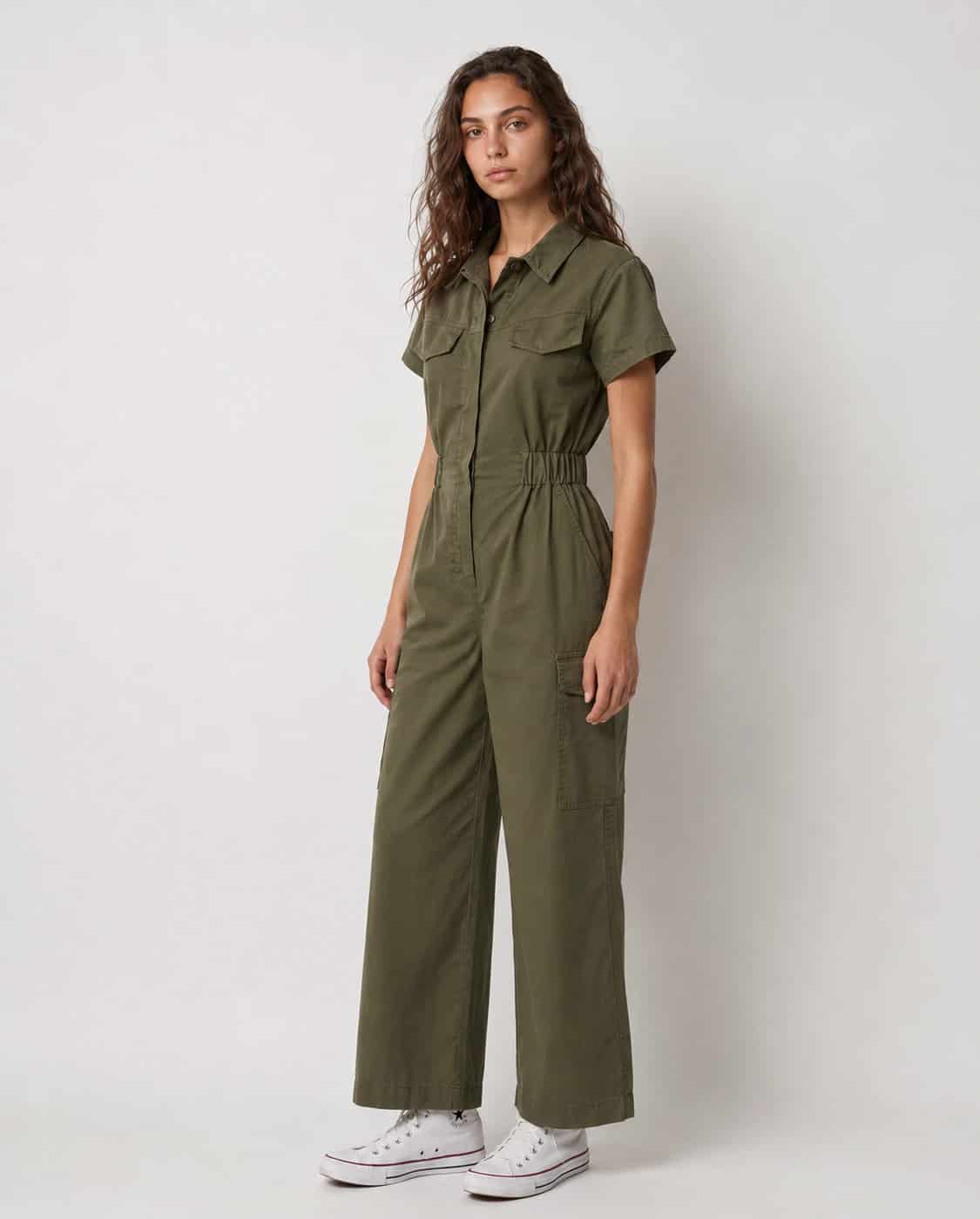 Organic Cotton Cargo Jumpsuit - miniatura 5