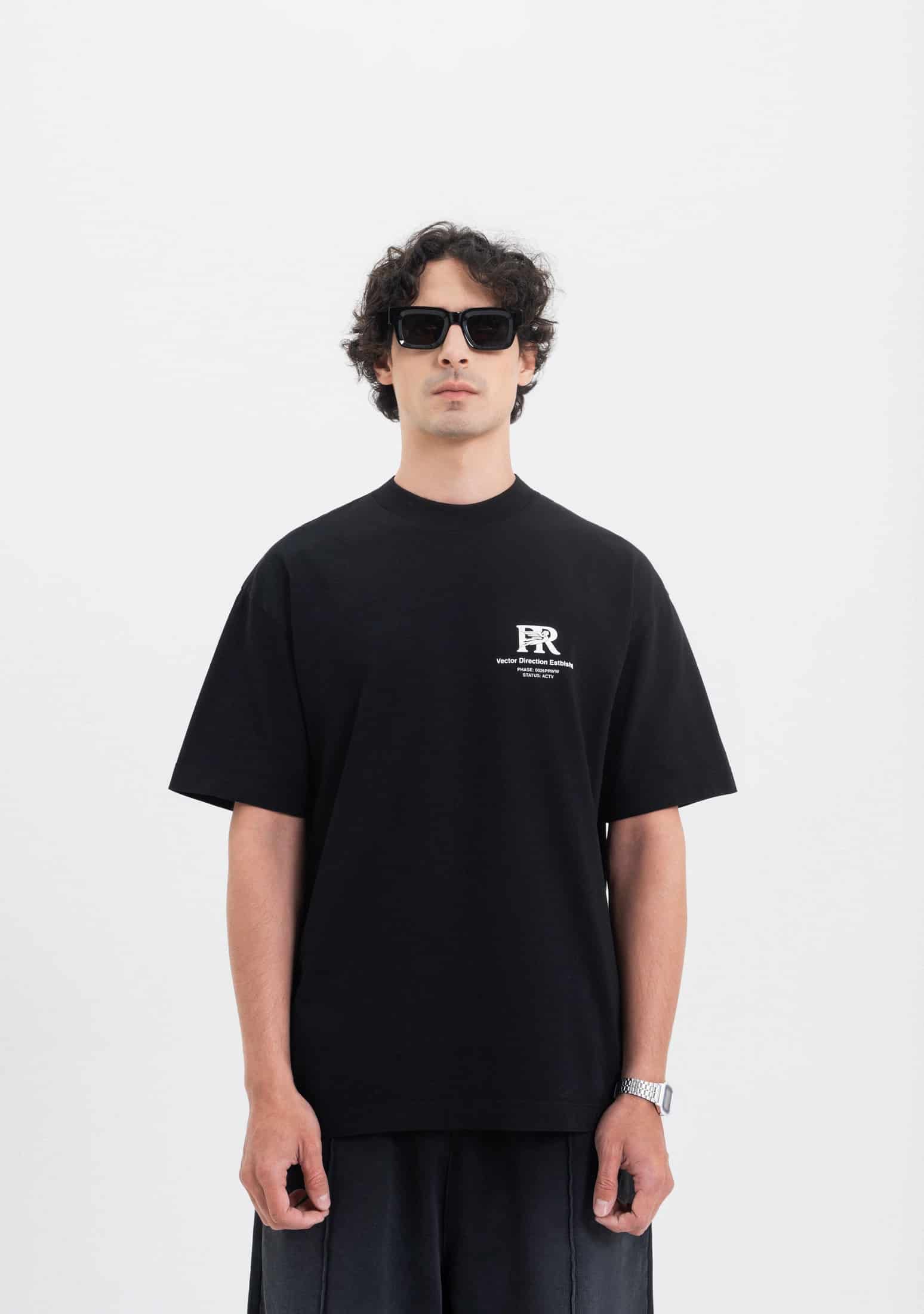 Across The Lines Black Pure Worldwide T-Shirt - miniatura 2