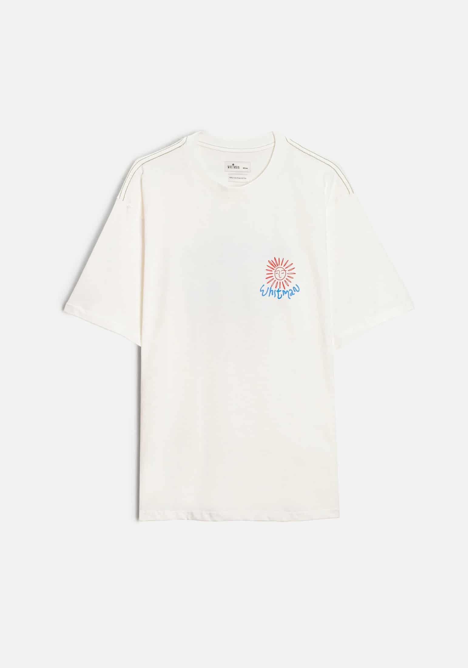 Camiseta H Chasing The Sun Marfil - miniatura 2