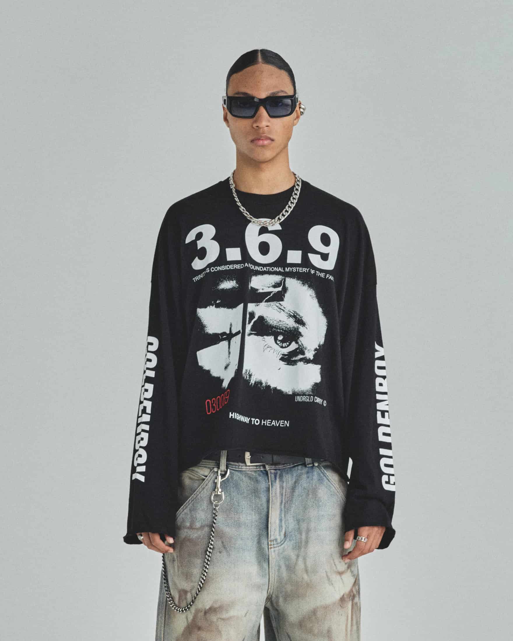 Spring Trinitas Long Sleeve Tshirt Black - miniatura 2