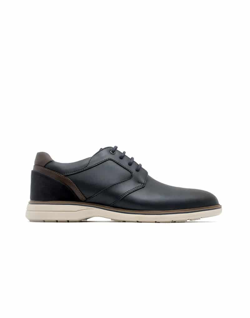 Zapato casual de cuero 100% colombiano para hombre en color azul REF REMY15 - miniatura 1