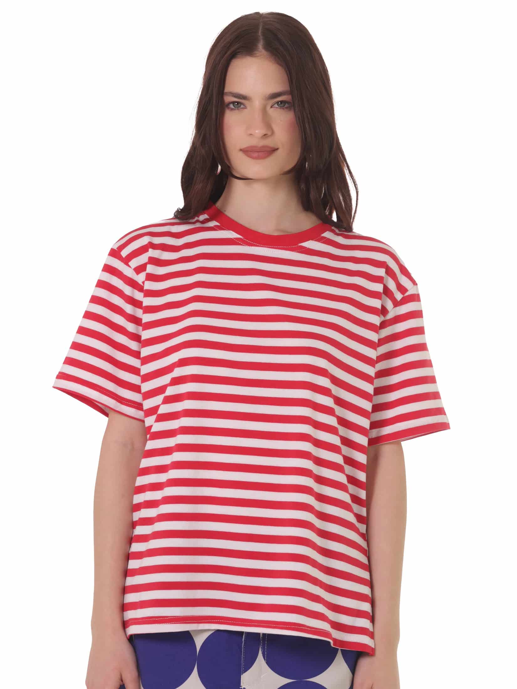 Camiseta Rayas Horizontales Rojo - miniatura 1