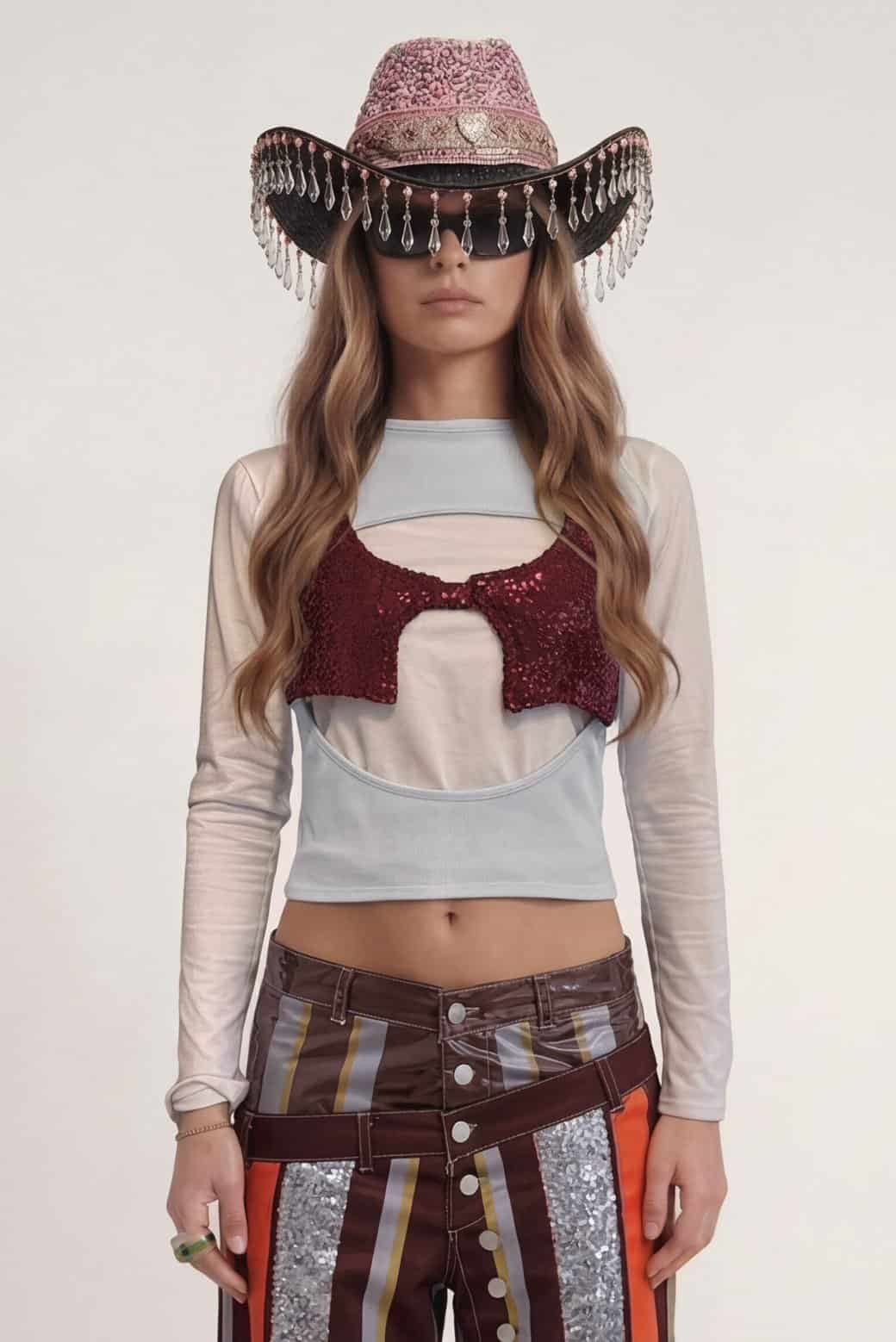 🌘✨Eclipse Glow Layered Top - miniatura 1