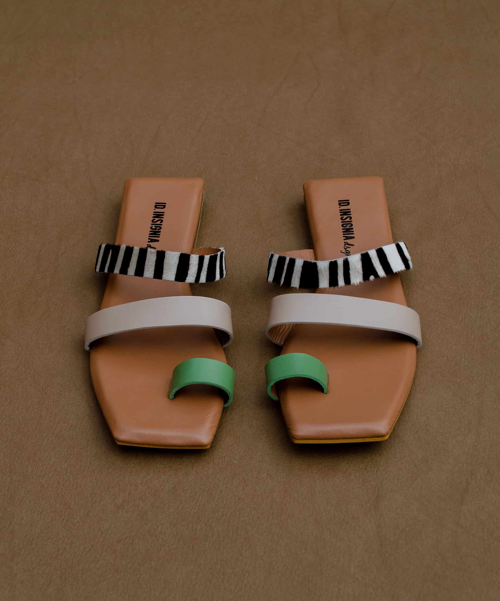 The Ocaso sandal – verde/taupe – edición limitada - miniatura 1