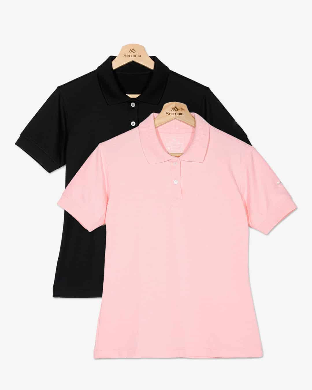 Pack de 2 Polos / Rosa Blush + Negro Noche - miniatura 2
