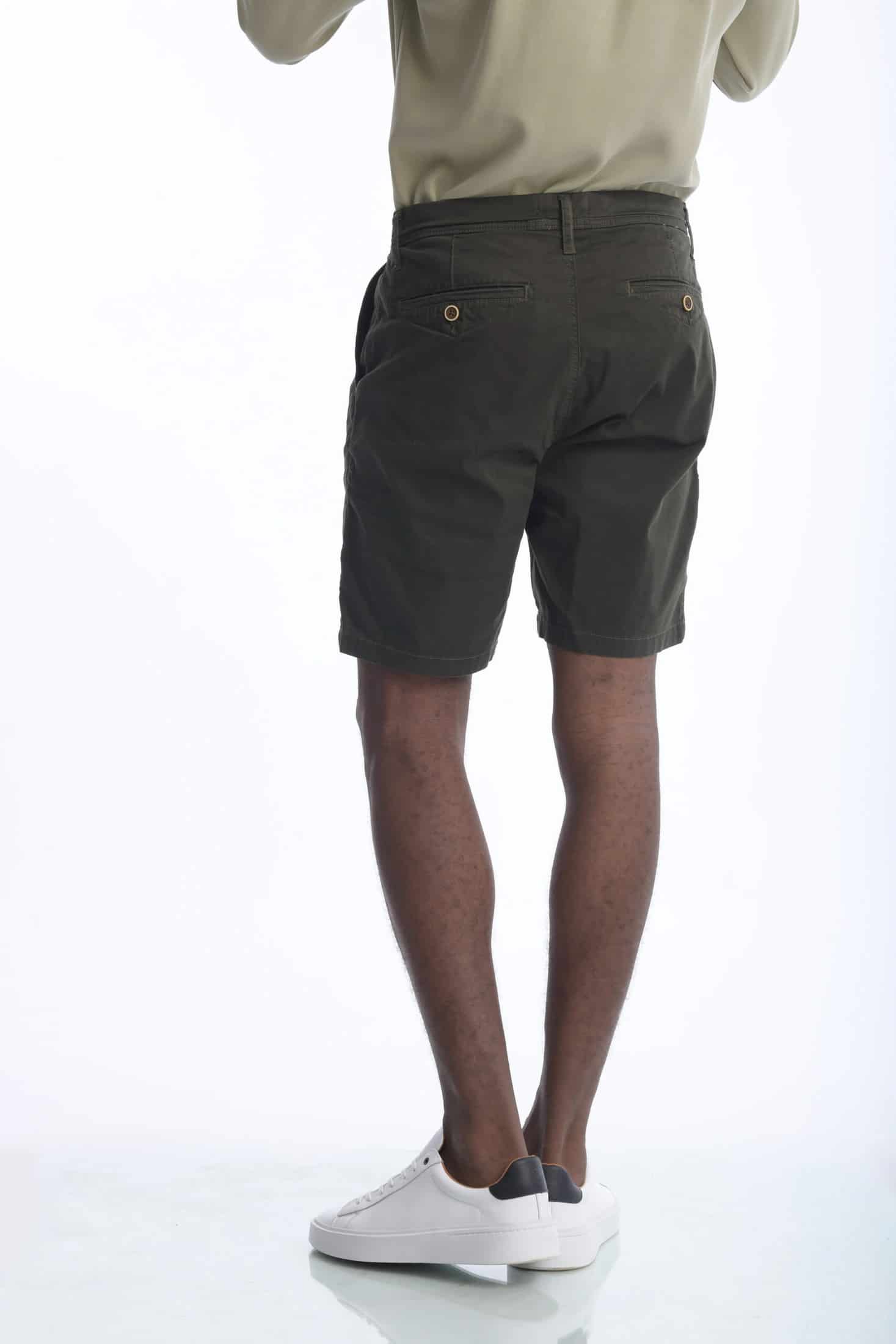 Bermuda Chino Dril Verde Militar - miniatura 6