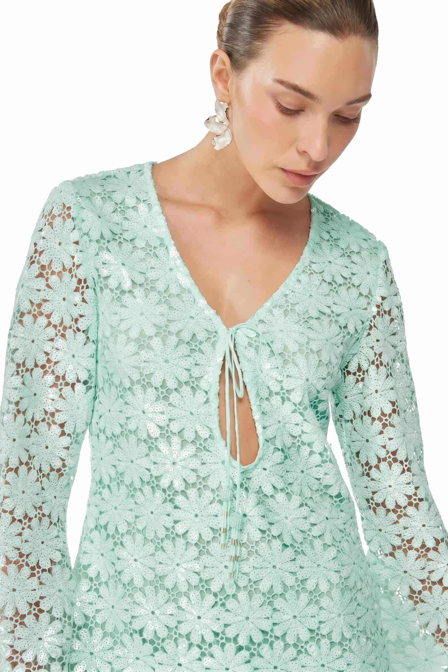 SERAPHINE MINI DRESS SAGE - miniatura 1