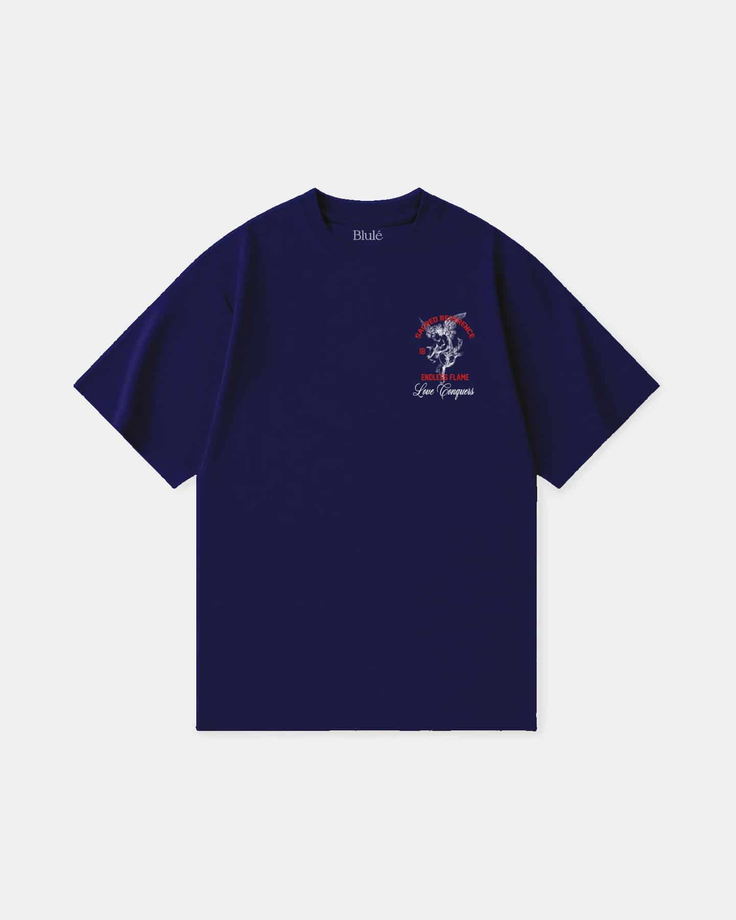 Oversized T Shirt Reverence Blue Navy - miniatura 2