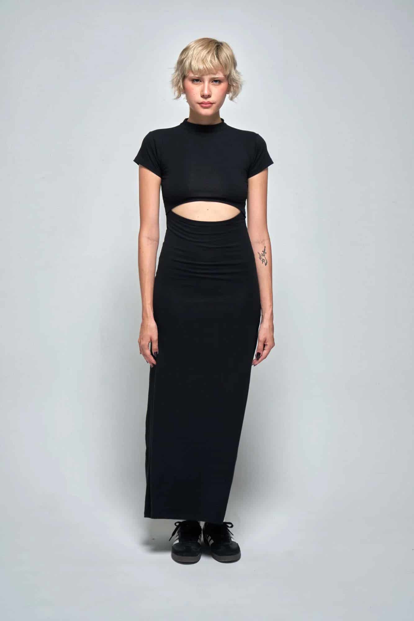 AURORA BLACK DRESS - miniatura 20