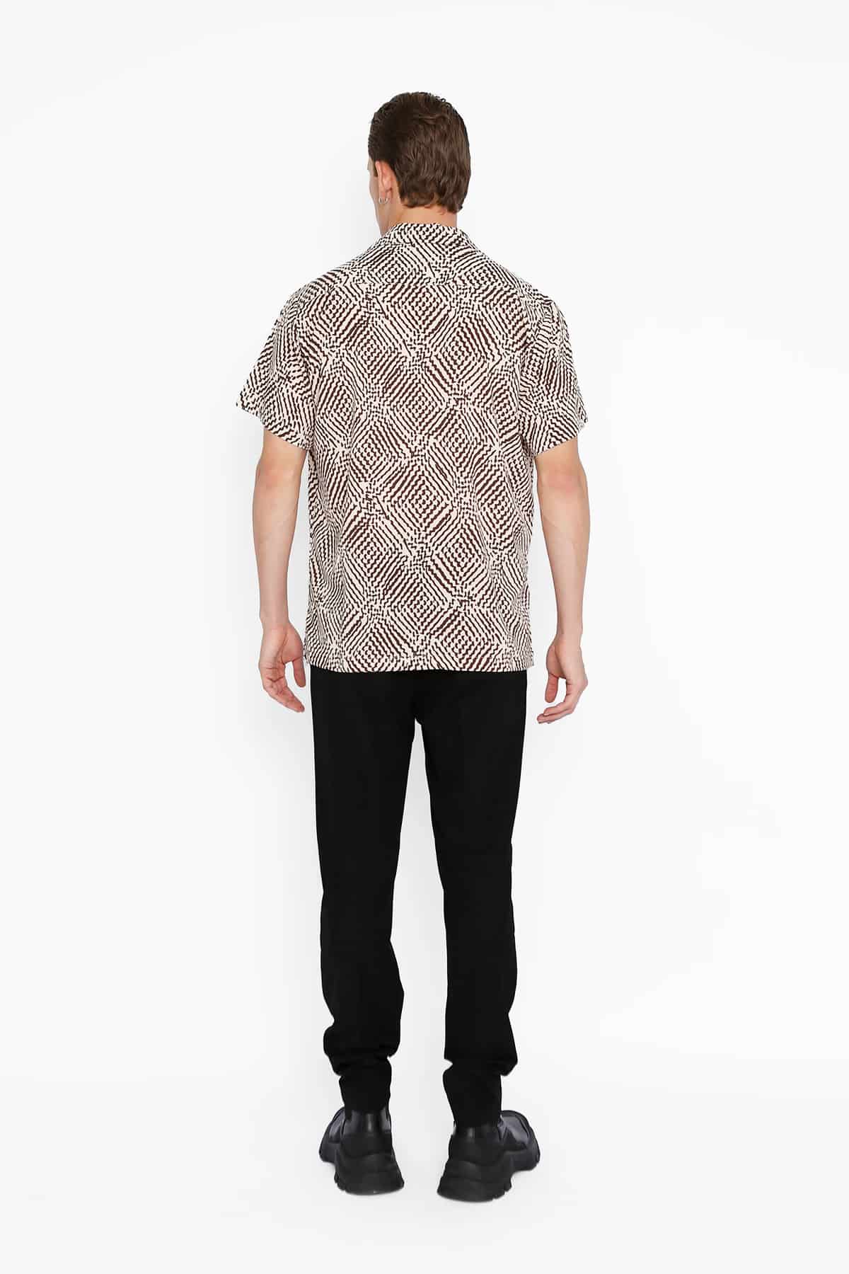 Camp Shirt in Geoprint - miniatura 4