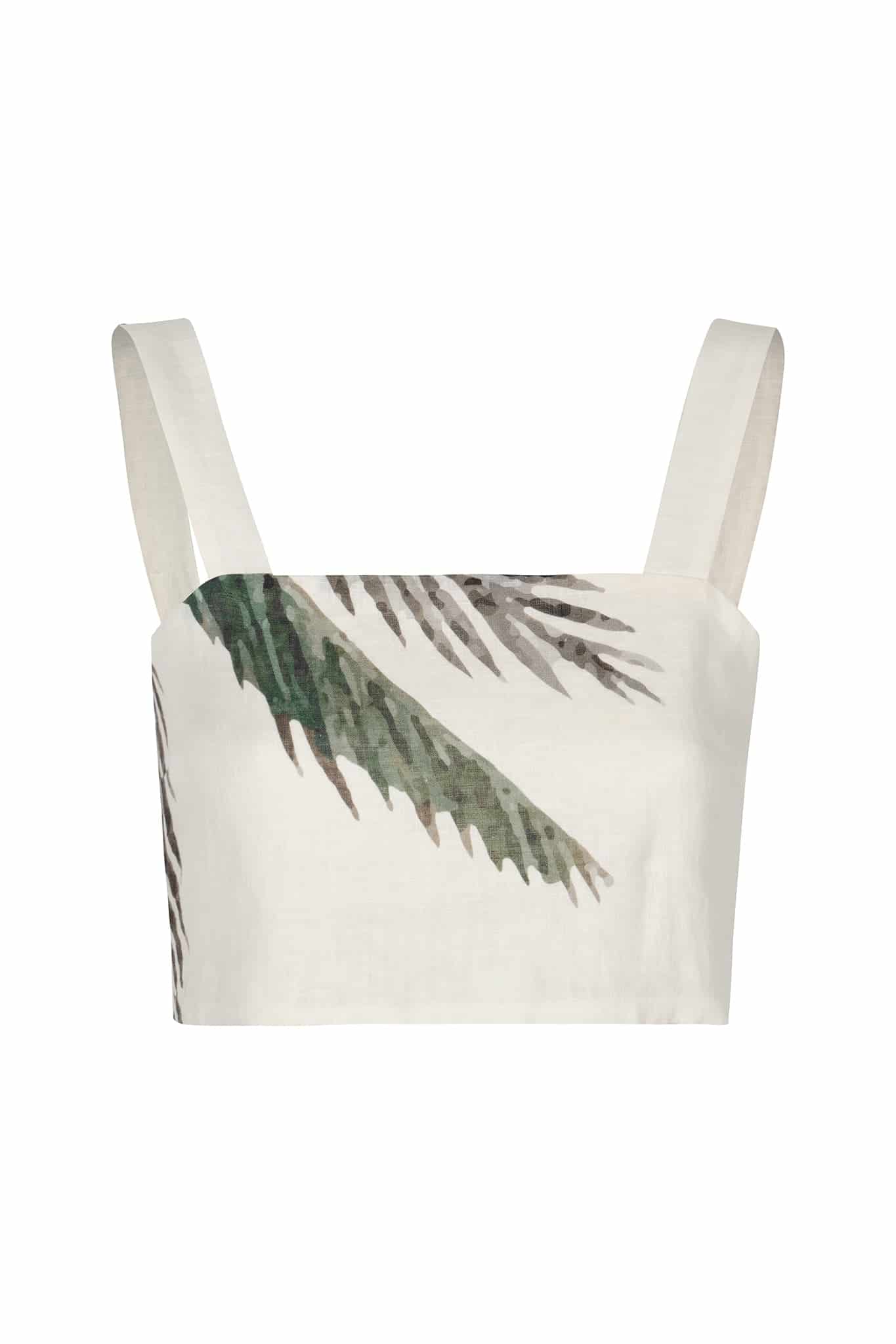 Guainia Linen Top / Ivory Palms - miniatura 1