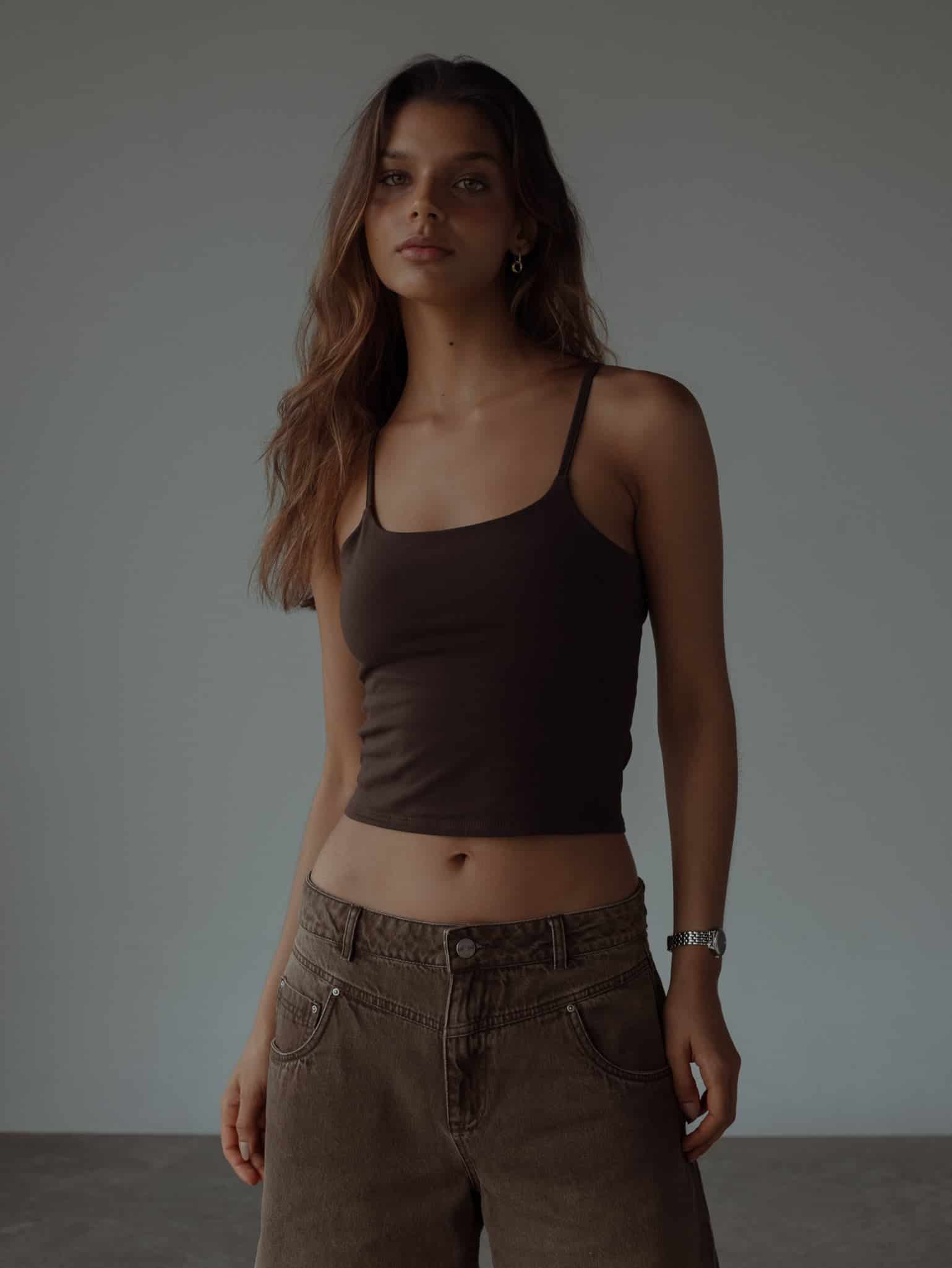 ESSENTIAL TANK TOP - ESPRESSO - miniatura 6