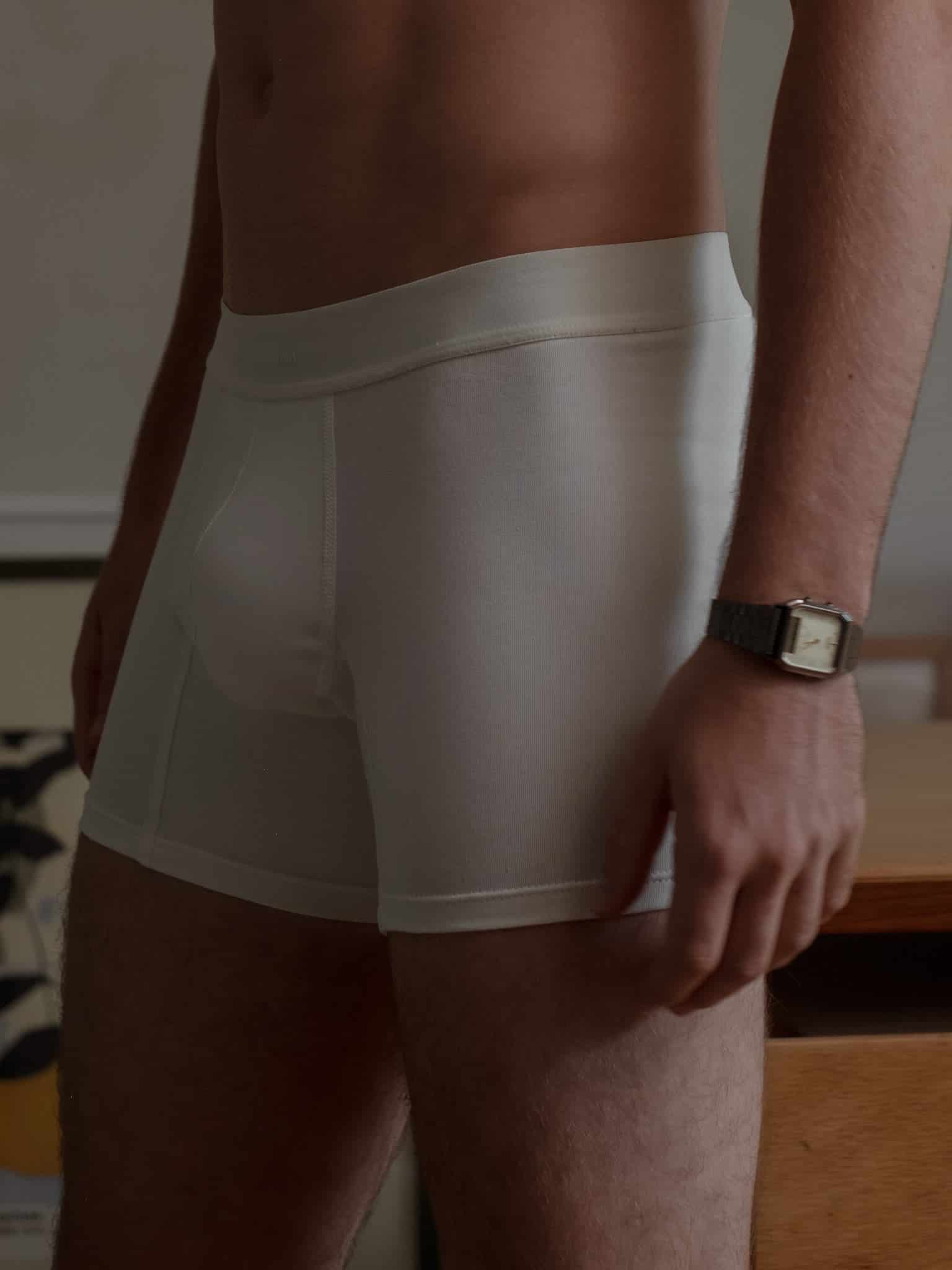 MEN CLASSIC COTTON BOXER - SOFT WHITE - miniatura 8