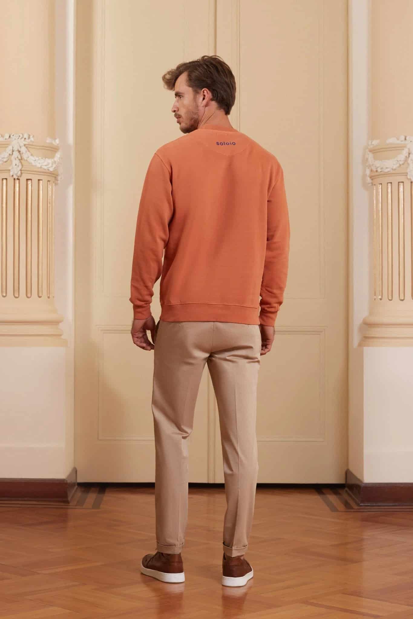 Men's milenario sweatshirt terracotta - miniatura 4