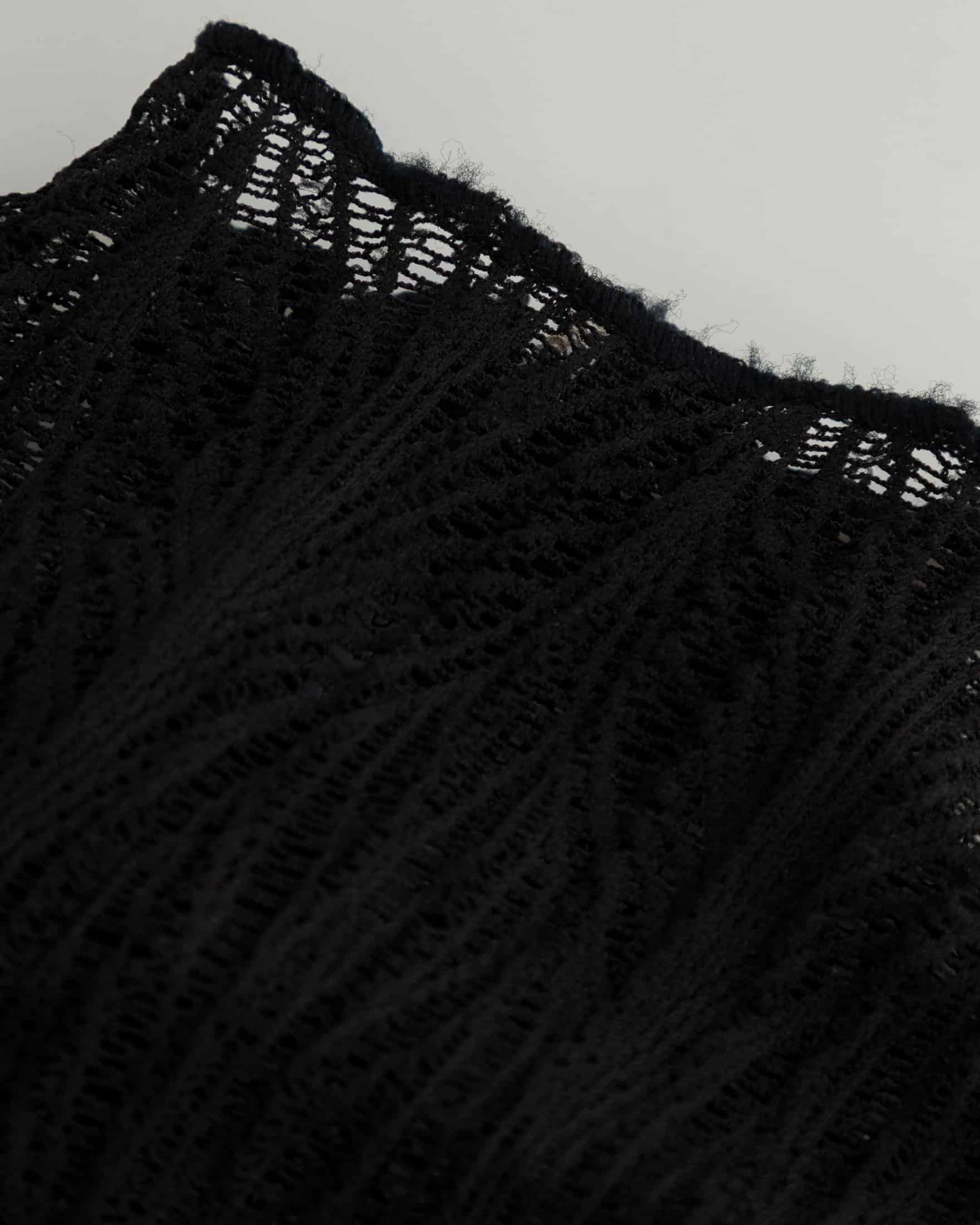 Basics Turtle Neck Top Transparent Black - miniatura 6