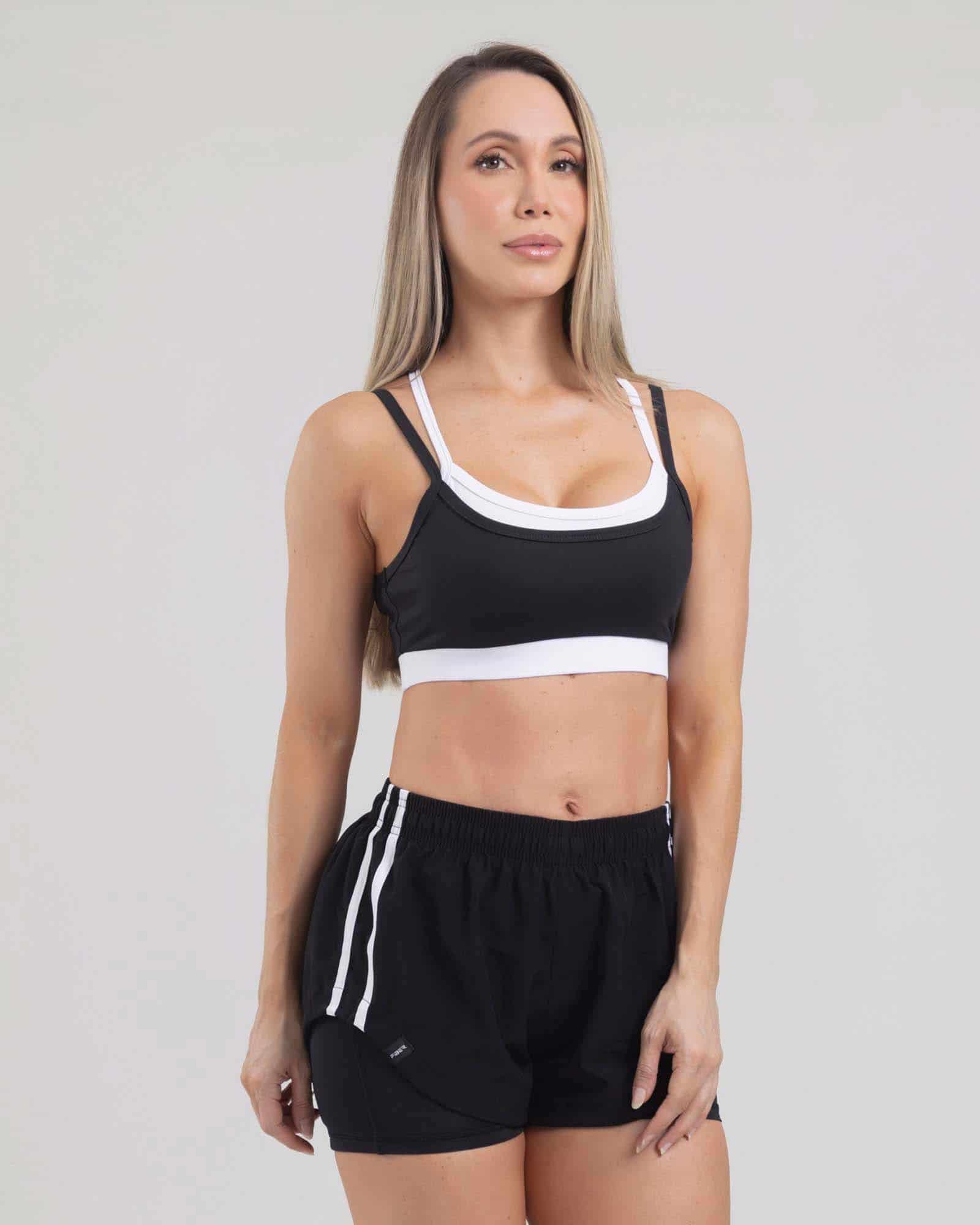 Top sisa negro dual glow tropi FIBER - miniatura 1