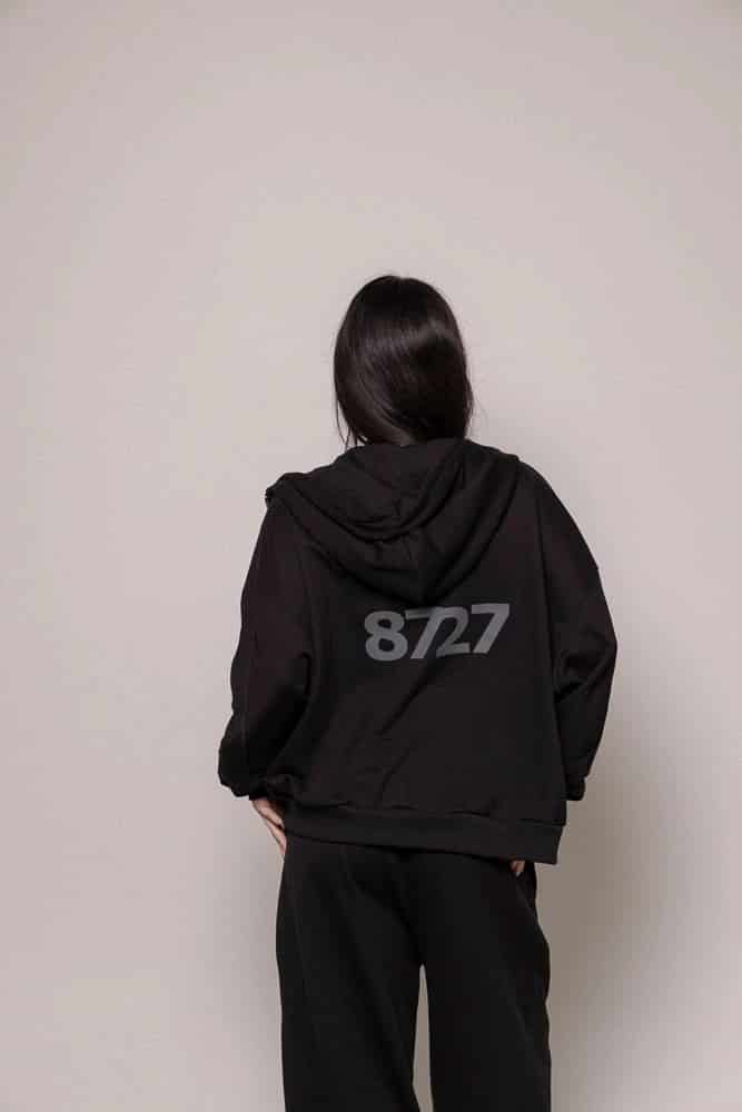 Hoodie 87/27 Sgo Dama-Negro - miniatura 3