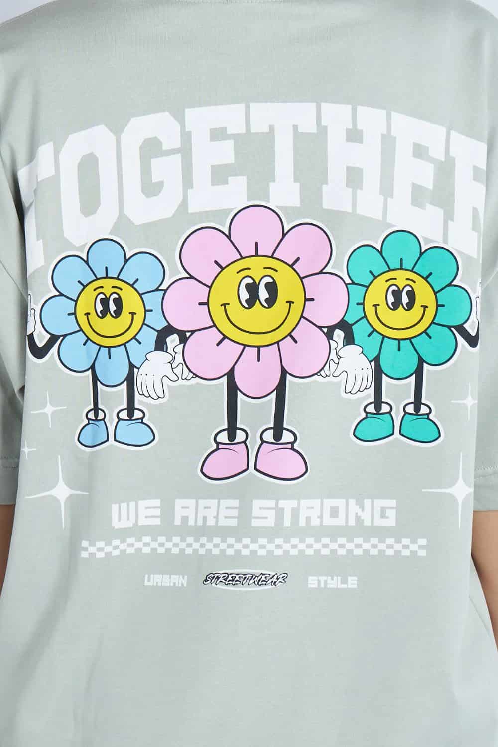 Camiseta oversize estampado Together Gris V | DROP 03 | - miniatura 2