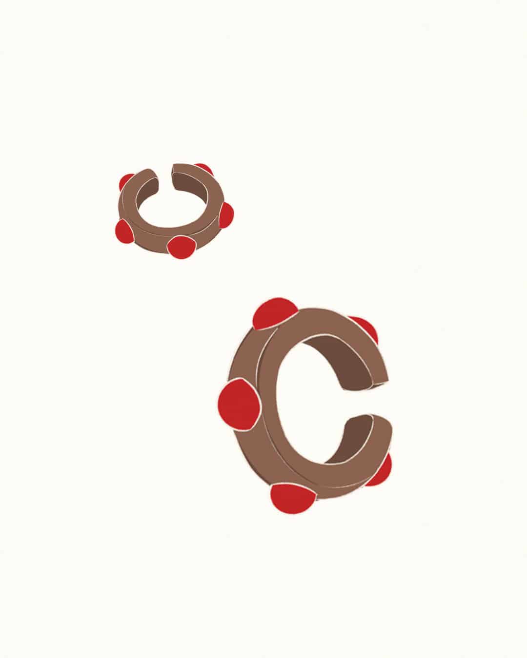 Polka Earcuff - miniatura 1