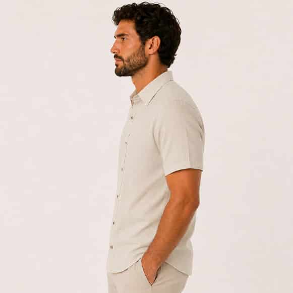 CAMISA MC 100% ALGODON HOMBRE - miniatura 2