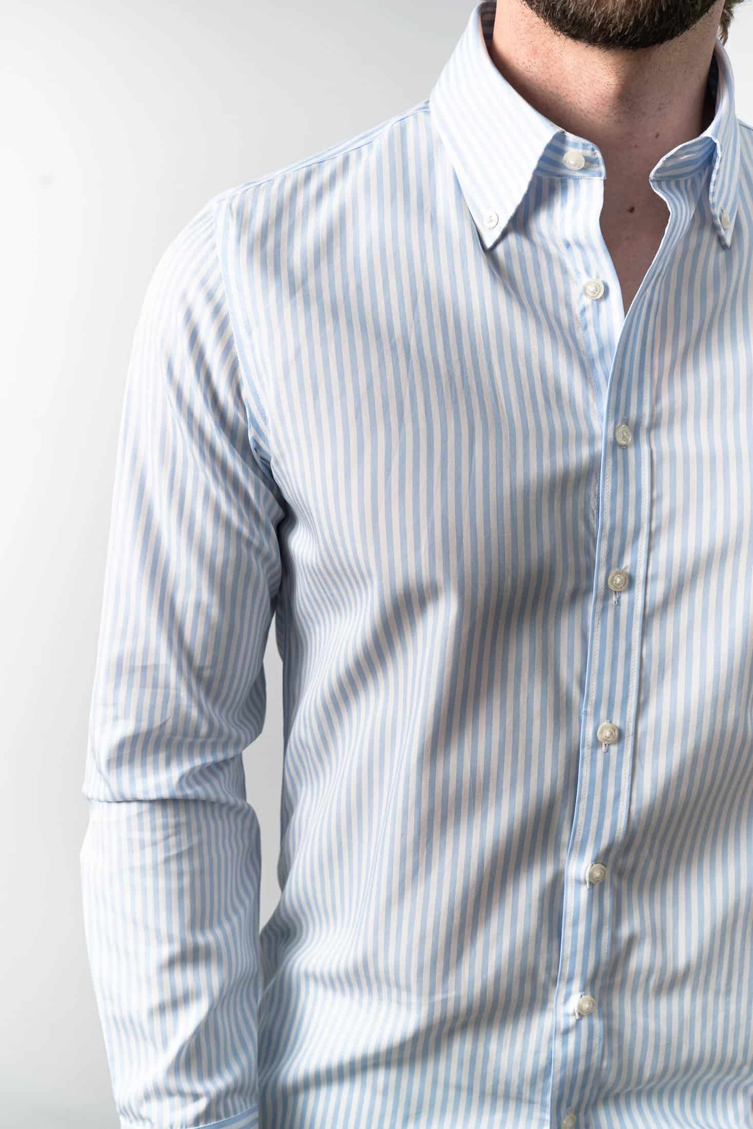 Camisa Manga Larga Rayas Baby Blue - miniatura 2