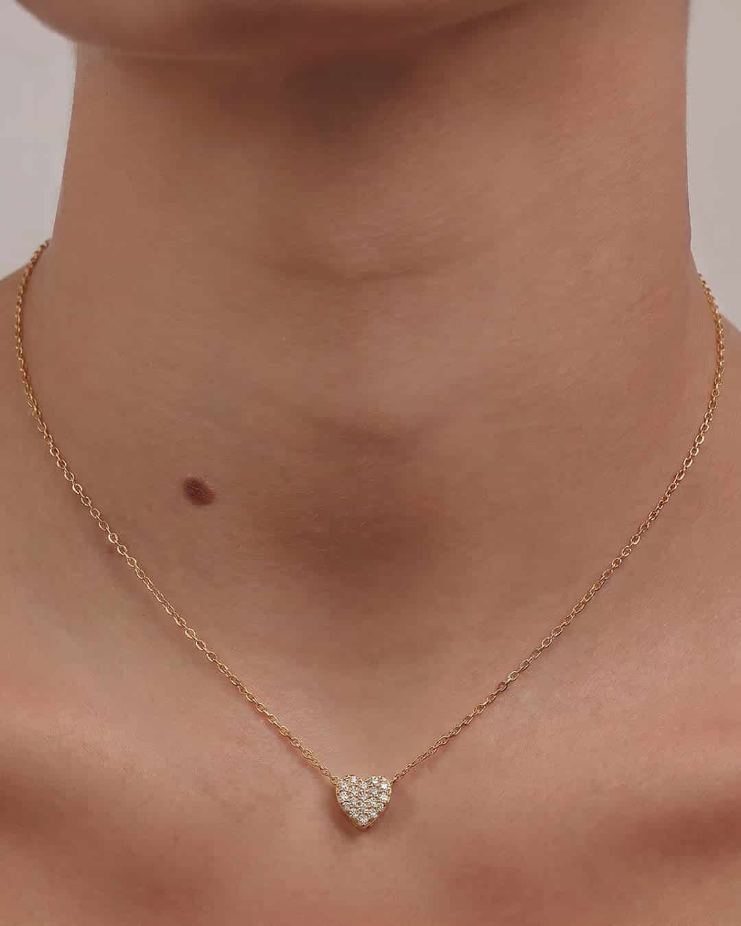 Collar Corazón Pavé - miniatura 3