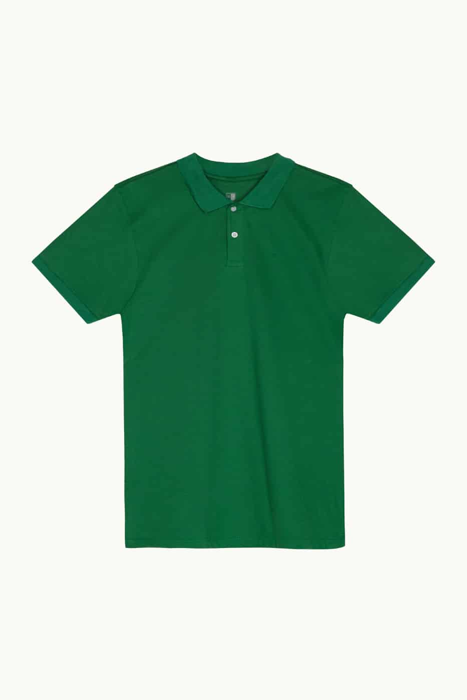 Camiseta Polo 100% Algodón Piqué Verde Oscuro - miniatura 4