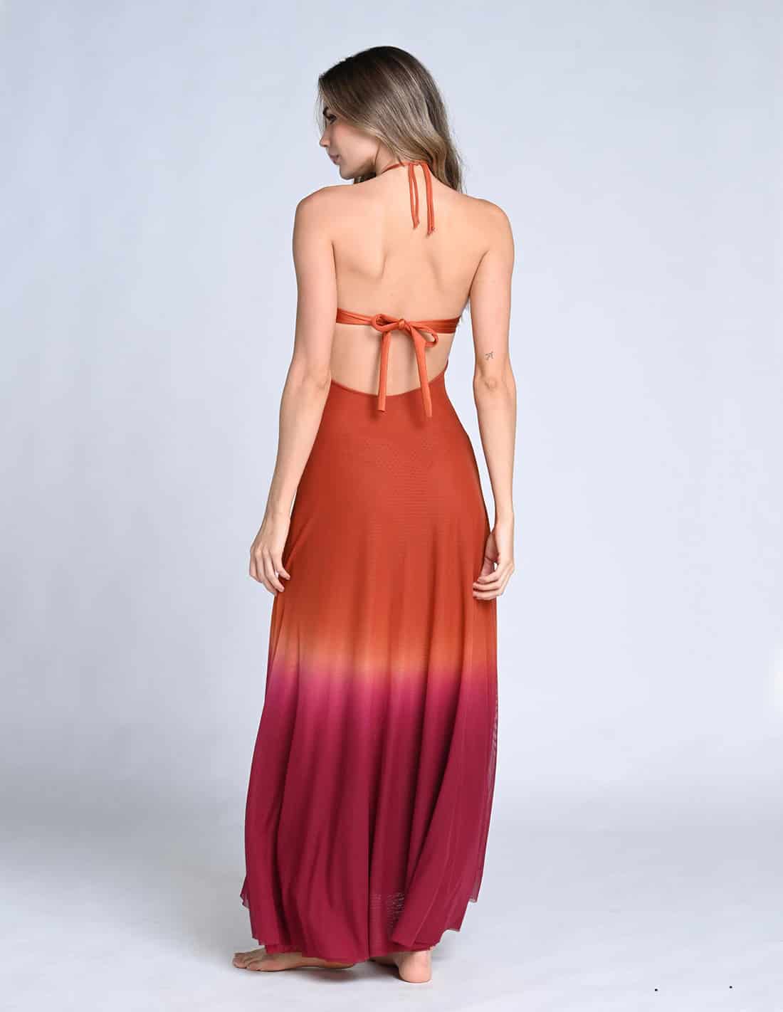 Falda Sairi Burgundy + Ochre - miniatura 2