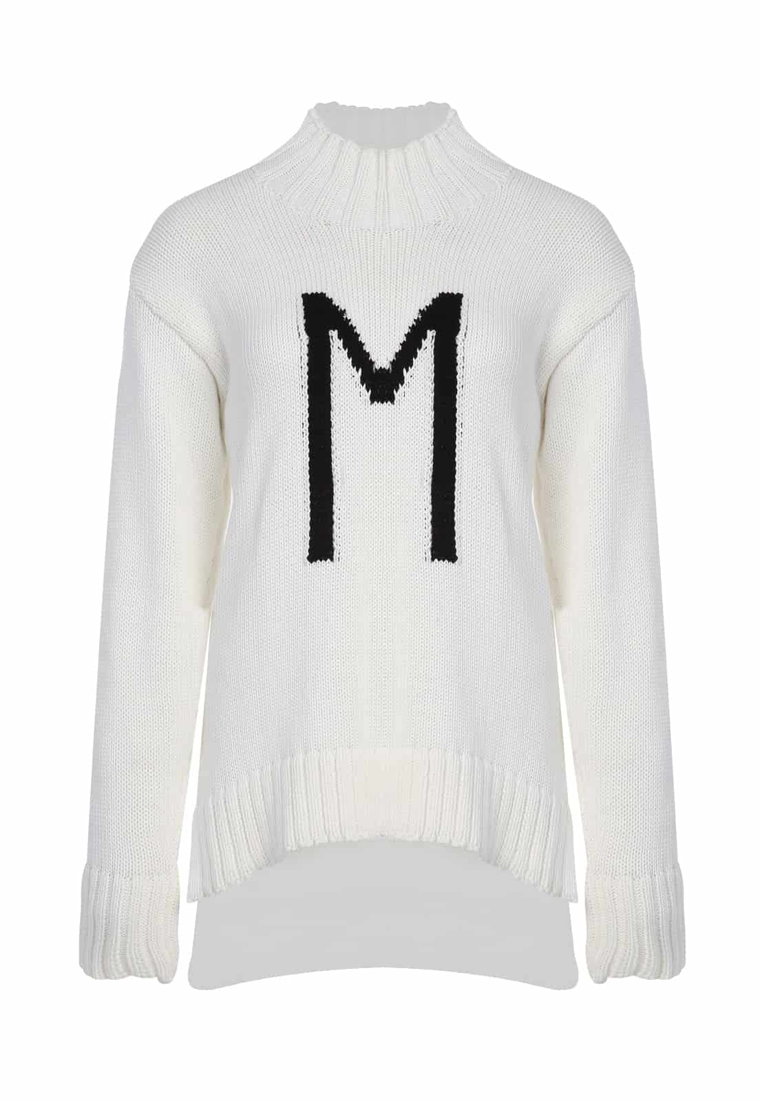 TURTLE NECK LETTER SWEATER - miniatura 8