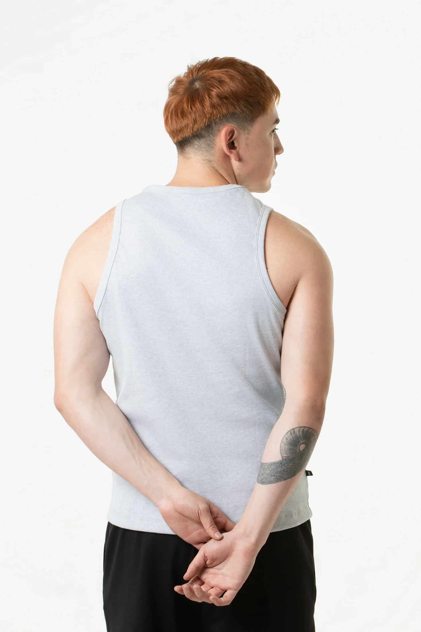 CAMISETA MANGA SISA COLOR GRIS JASPE CLARO - miniatura 3
